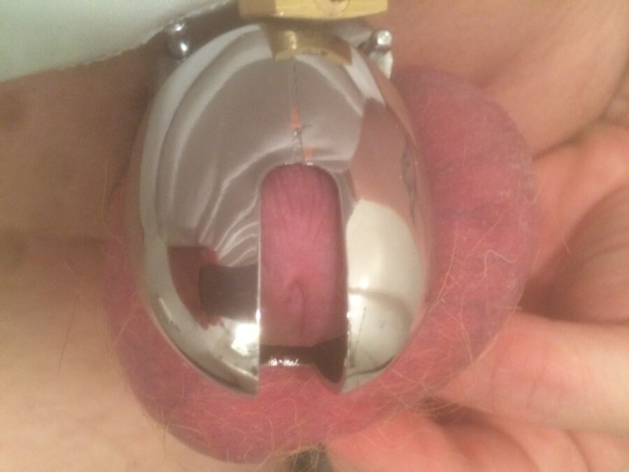 tight caged little dick