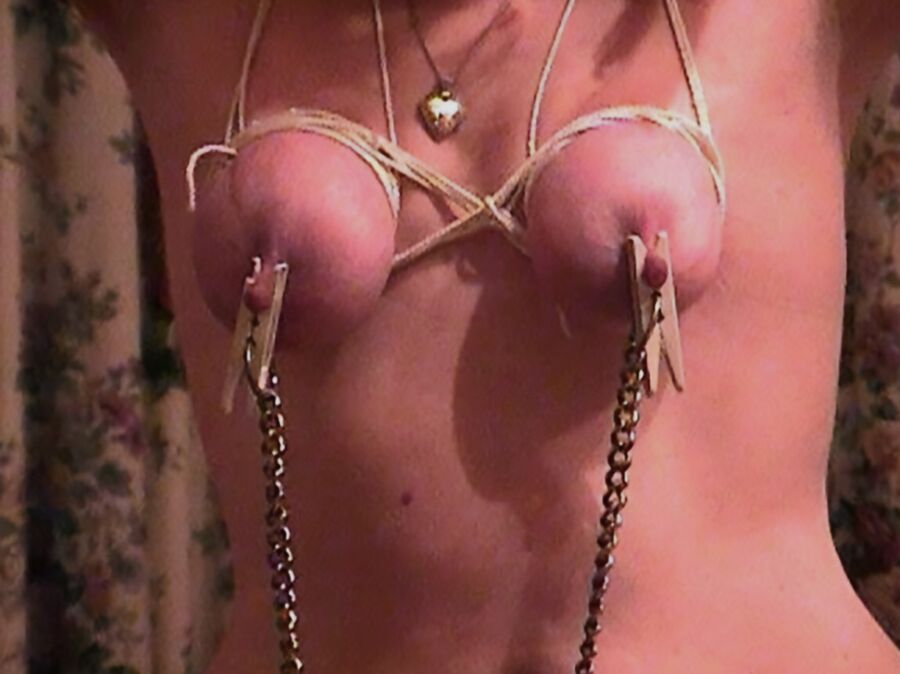 Slave Wife - Fun with Pegs