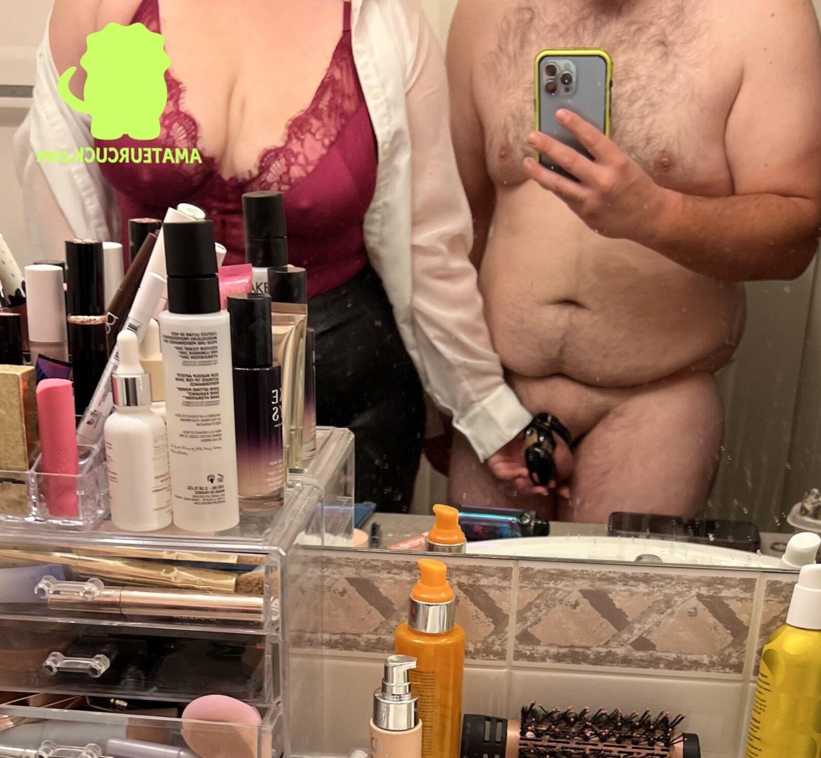 Real amateur chastity hotwife and cuckold couples