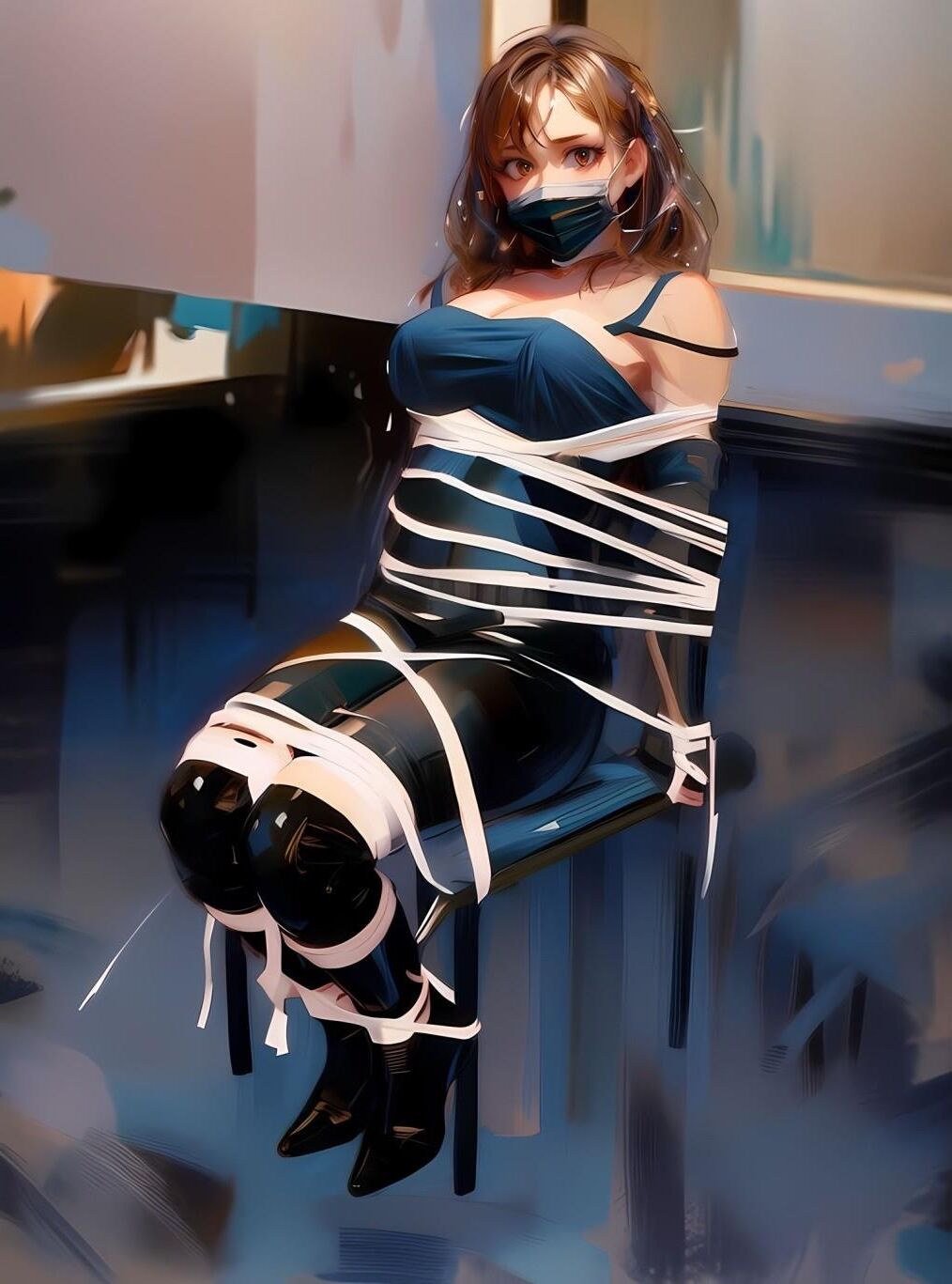 Wife BDSM Photo manip then AI generated