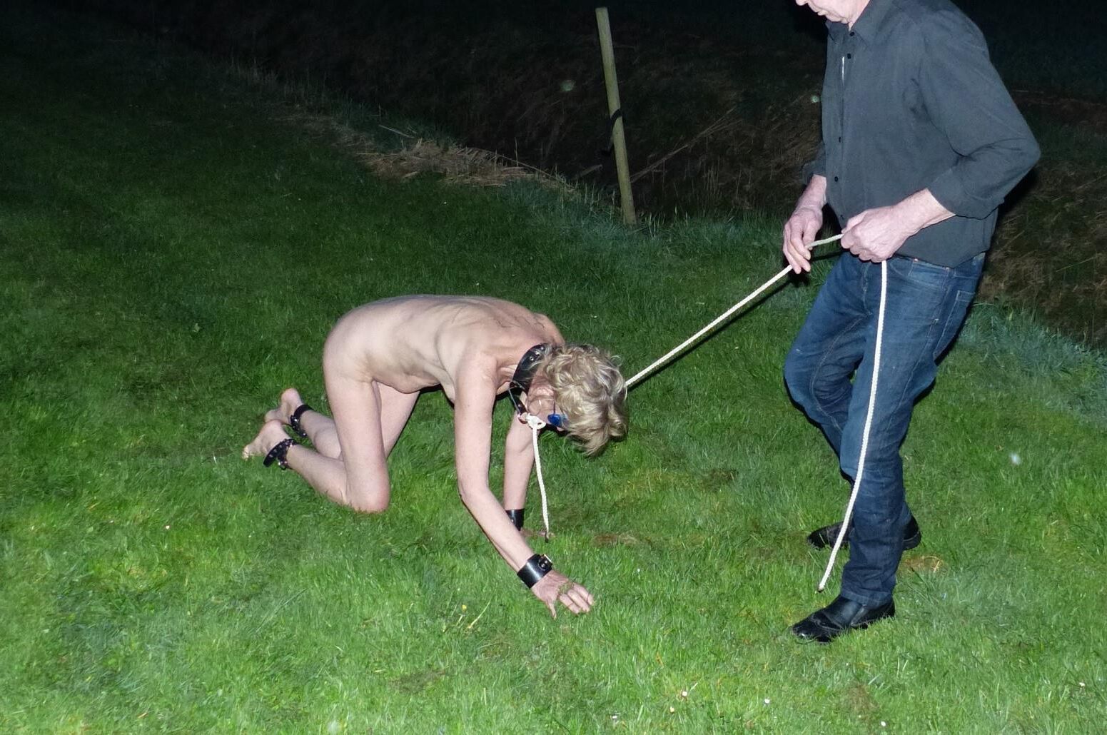 blindfolded belgium slave