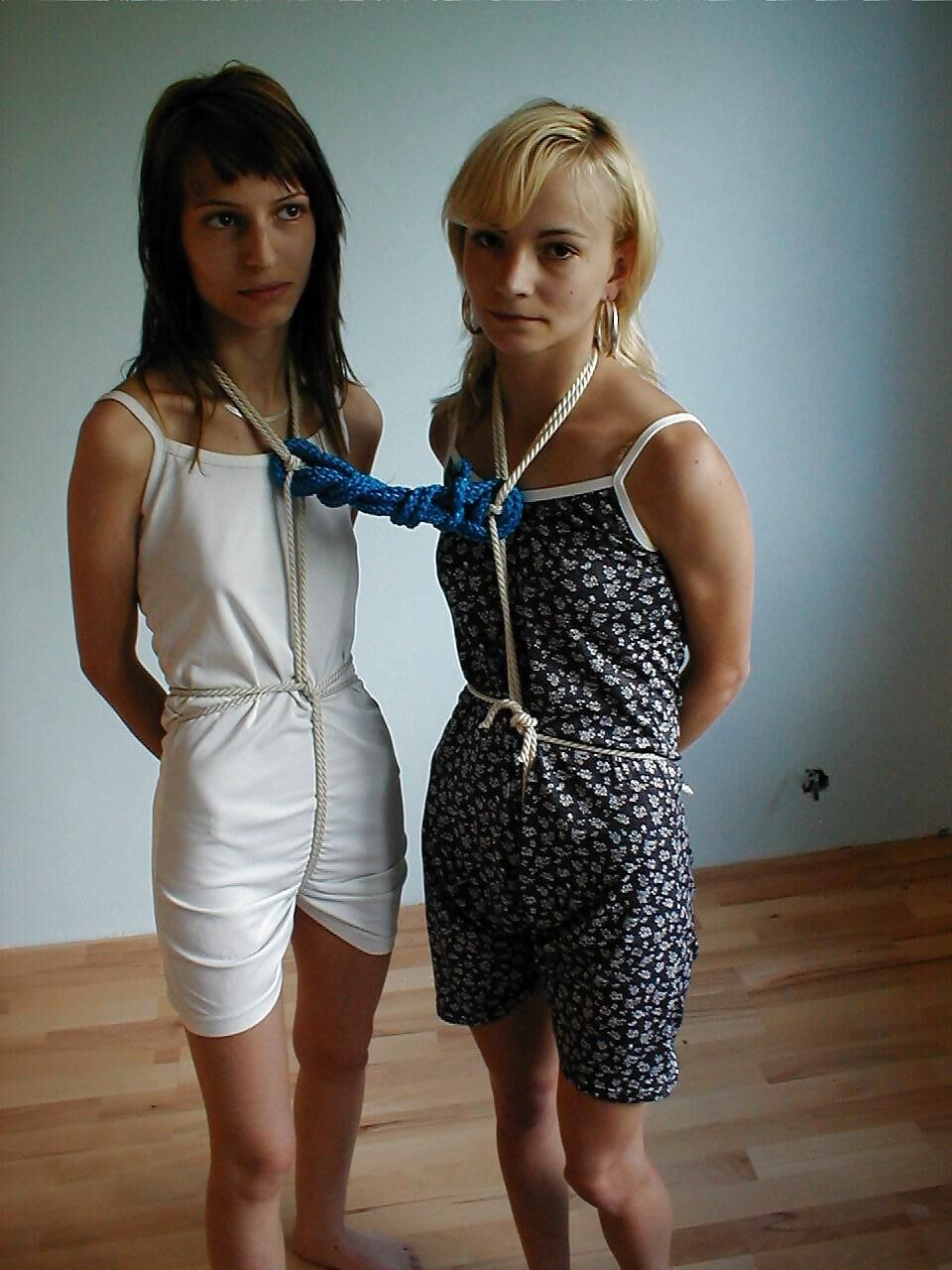 Female submissives together 