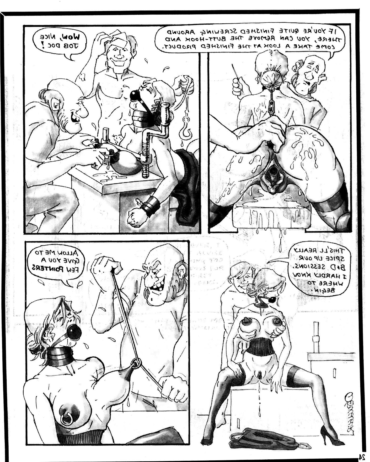 Tit Bondage und S- und M -Comic -Bilder (Clenet Up)