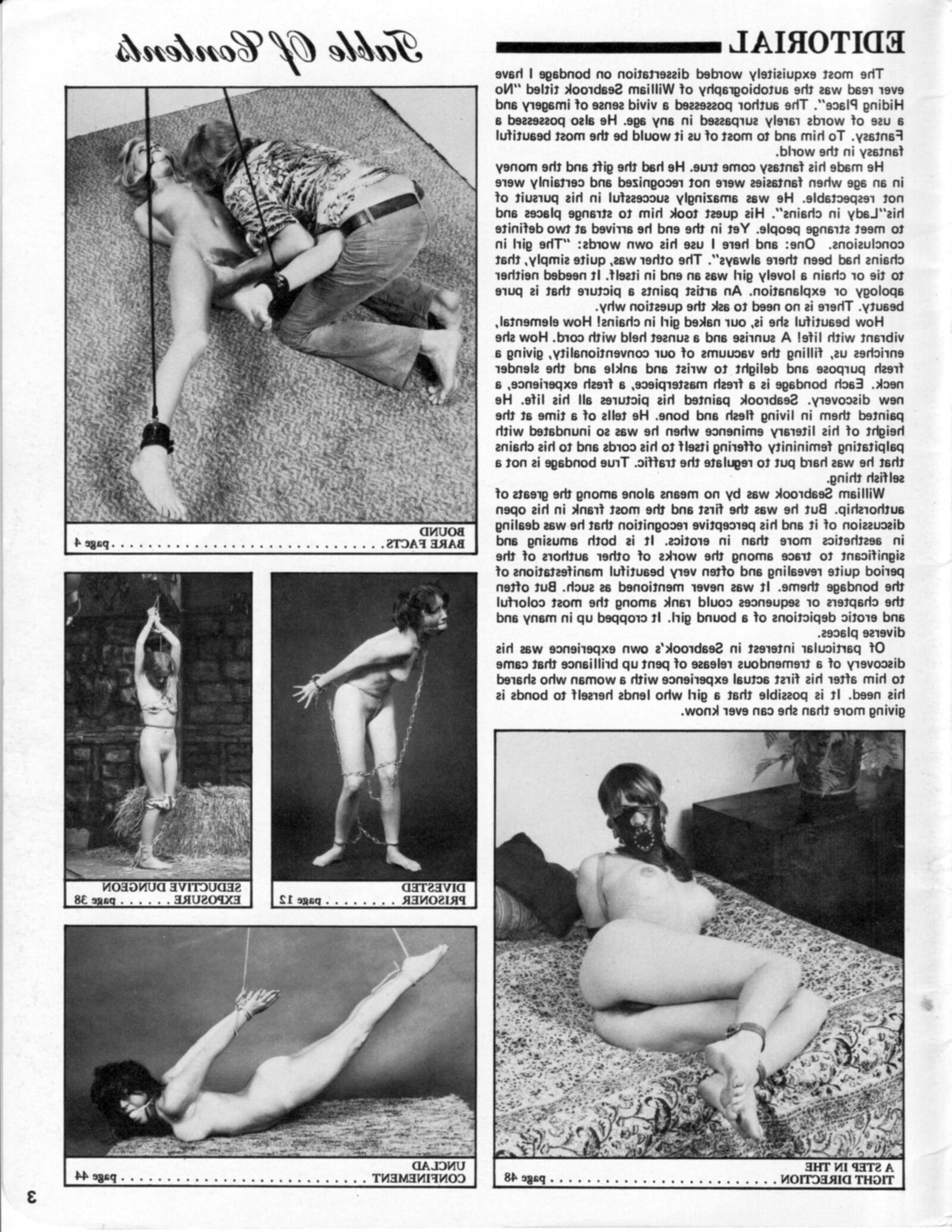 Vintage bondage magazine Naked Bondage 