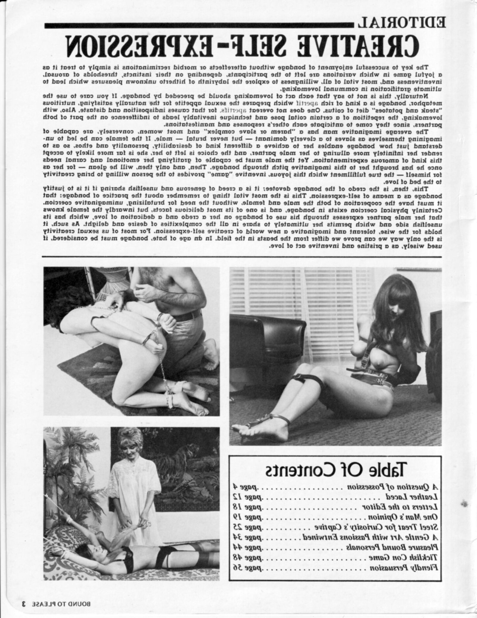 Vintage bondage magazine Bound To Please 