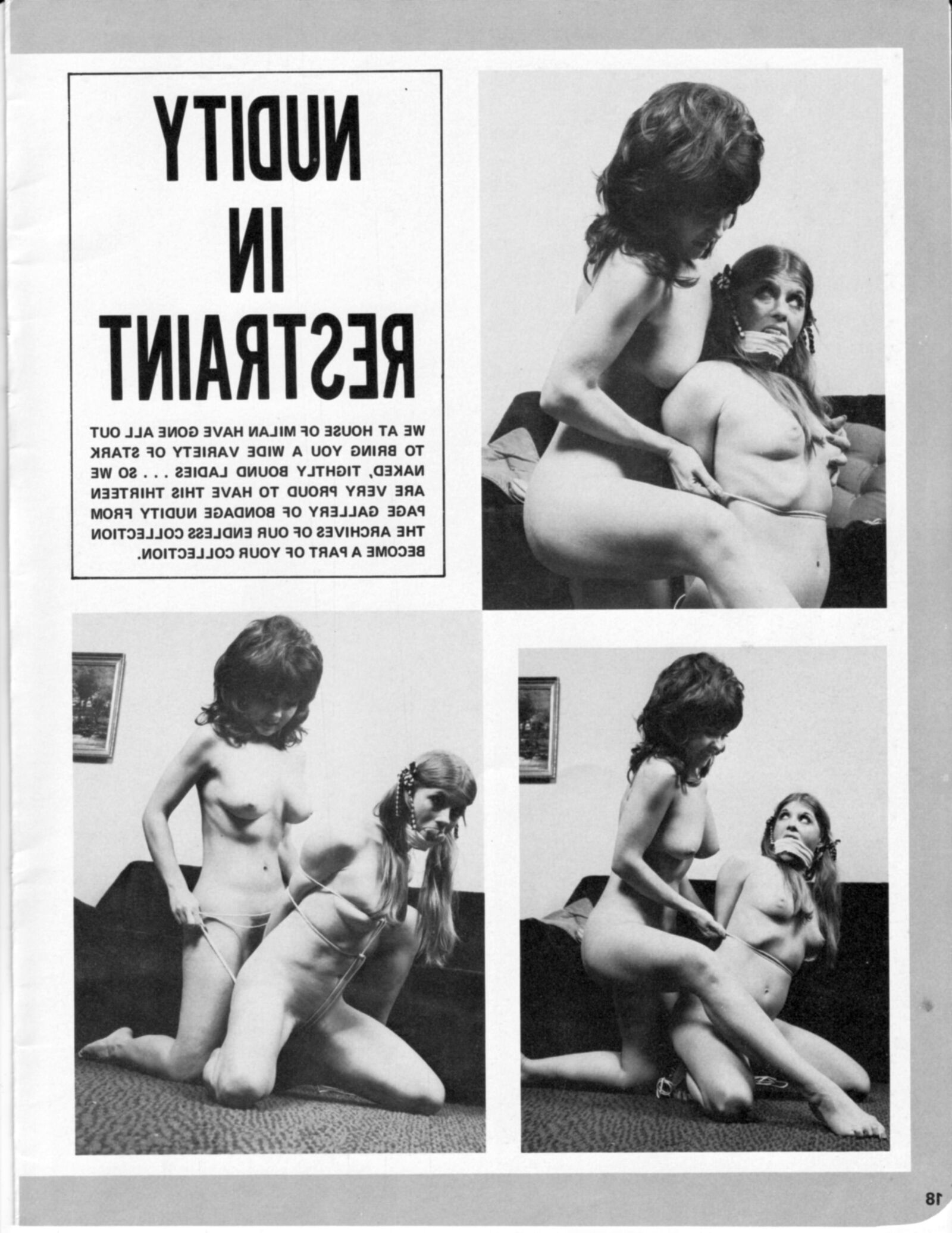 Vintage bondage magazine Naked Bondage 