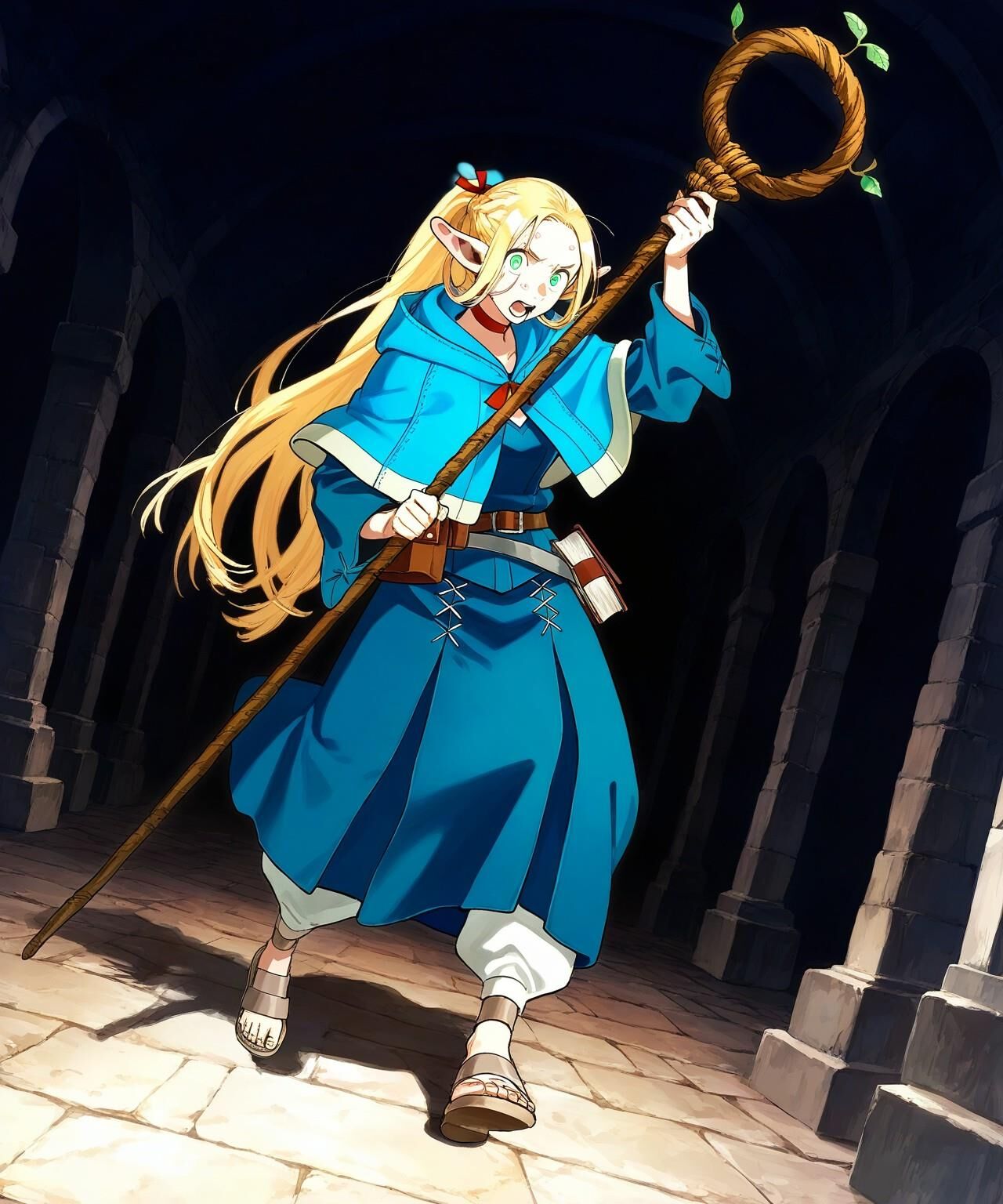 Вкусный в Dungeon Marcille Donato поражение