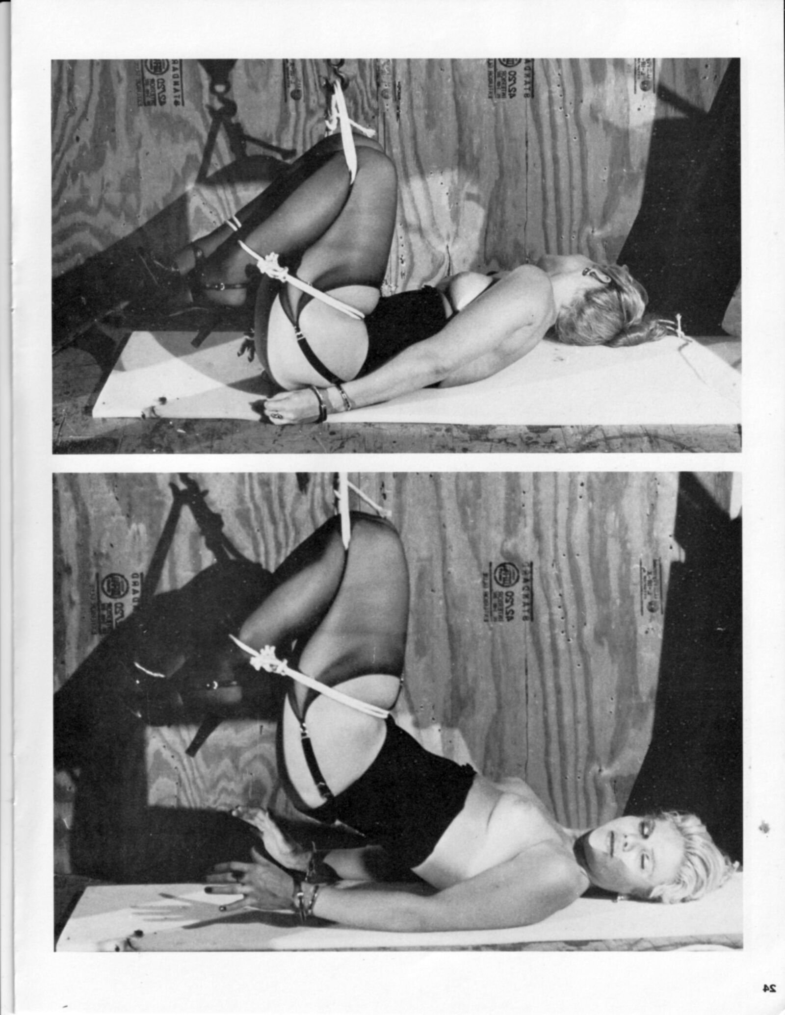 Entrée forcée du magazine de bondage vintage