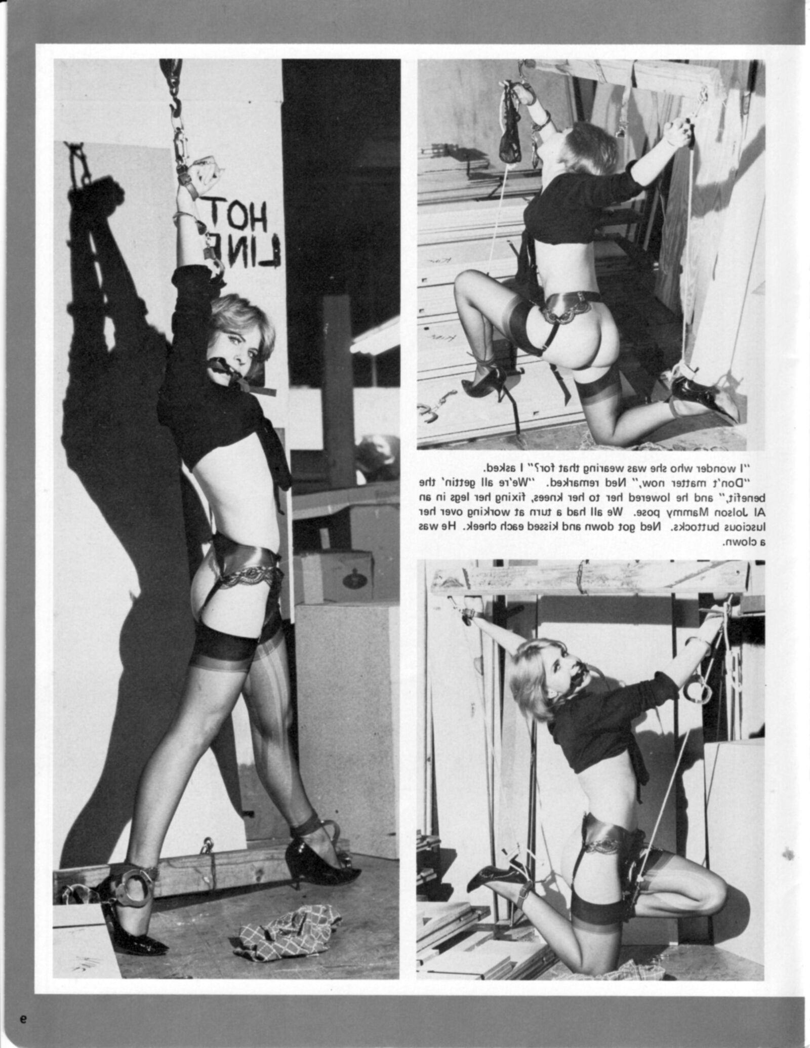 Entrée forcée du magazine de bondage vintage