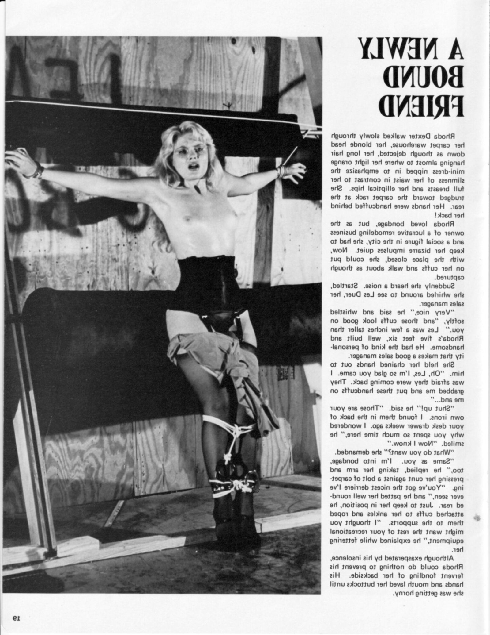 Entrée forcée du magazine de bondage vintage