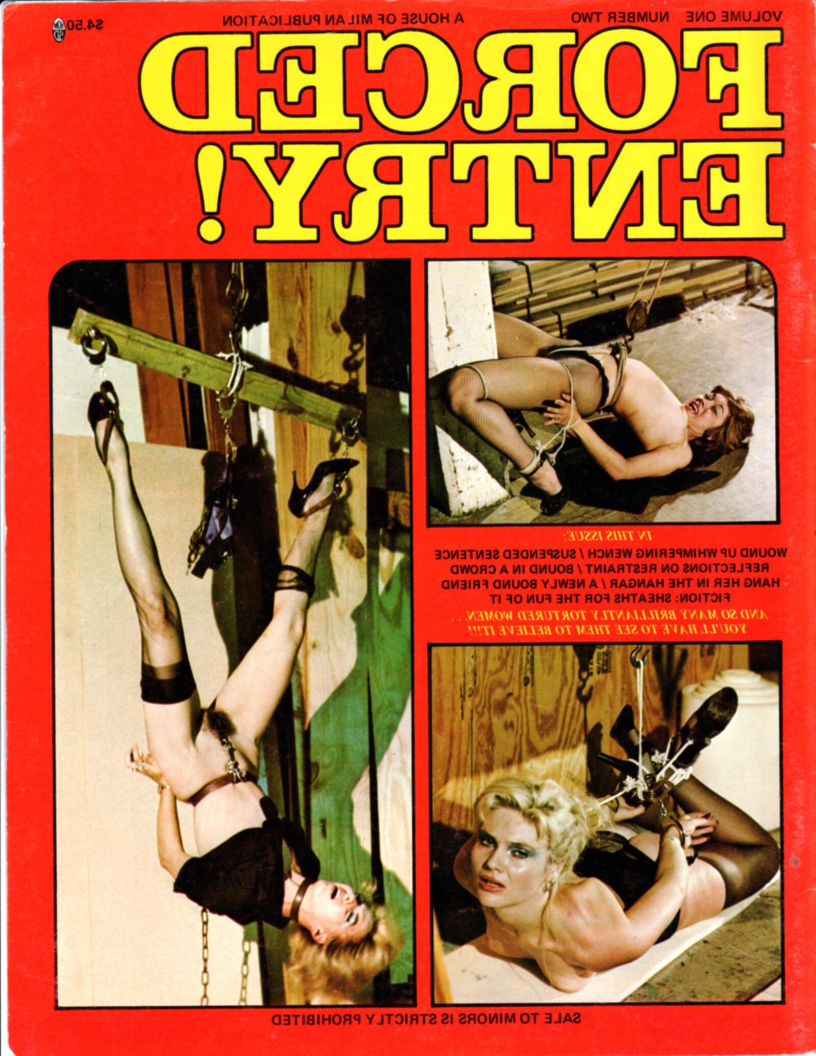 Entrée forcée du magazine de bondage vintage