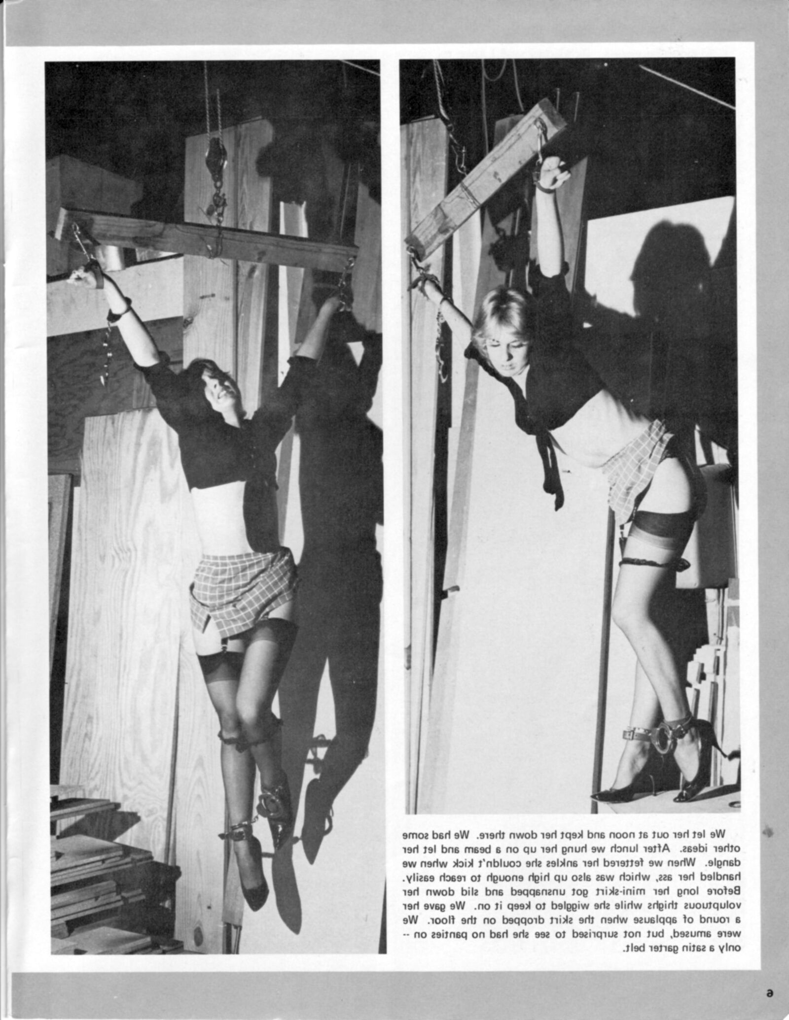 Entrée forcée du magazine de bondage vintage