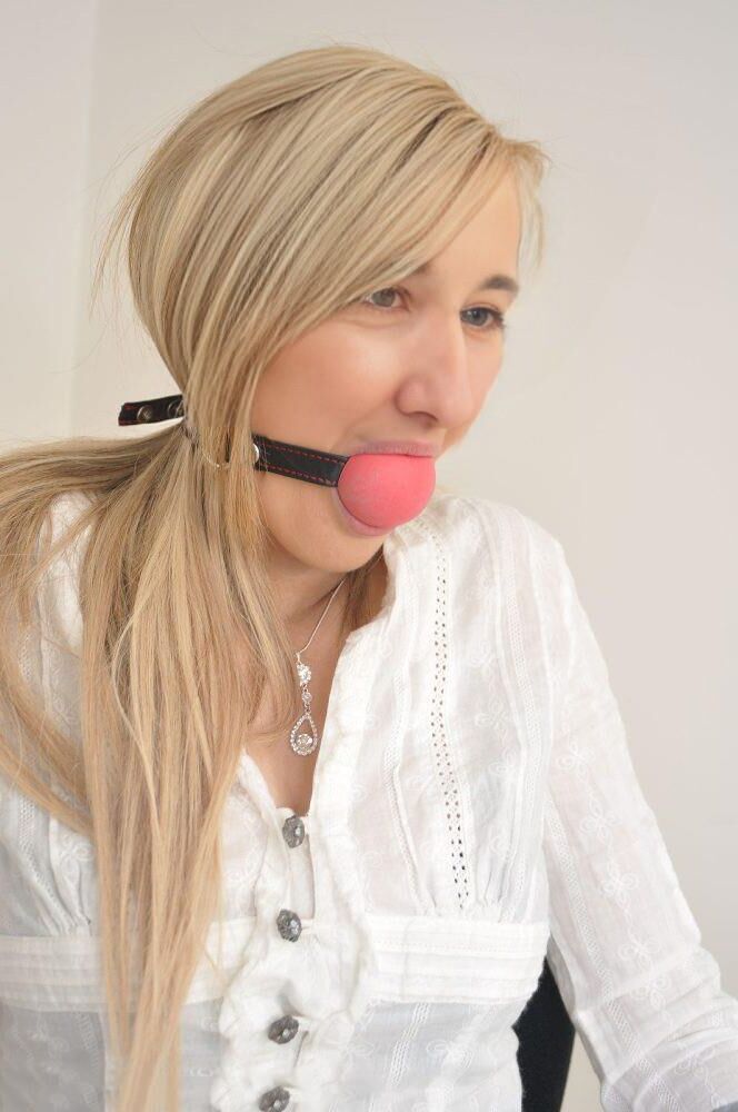 Helene furious tied up in her office during lunch break