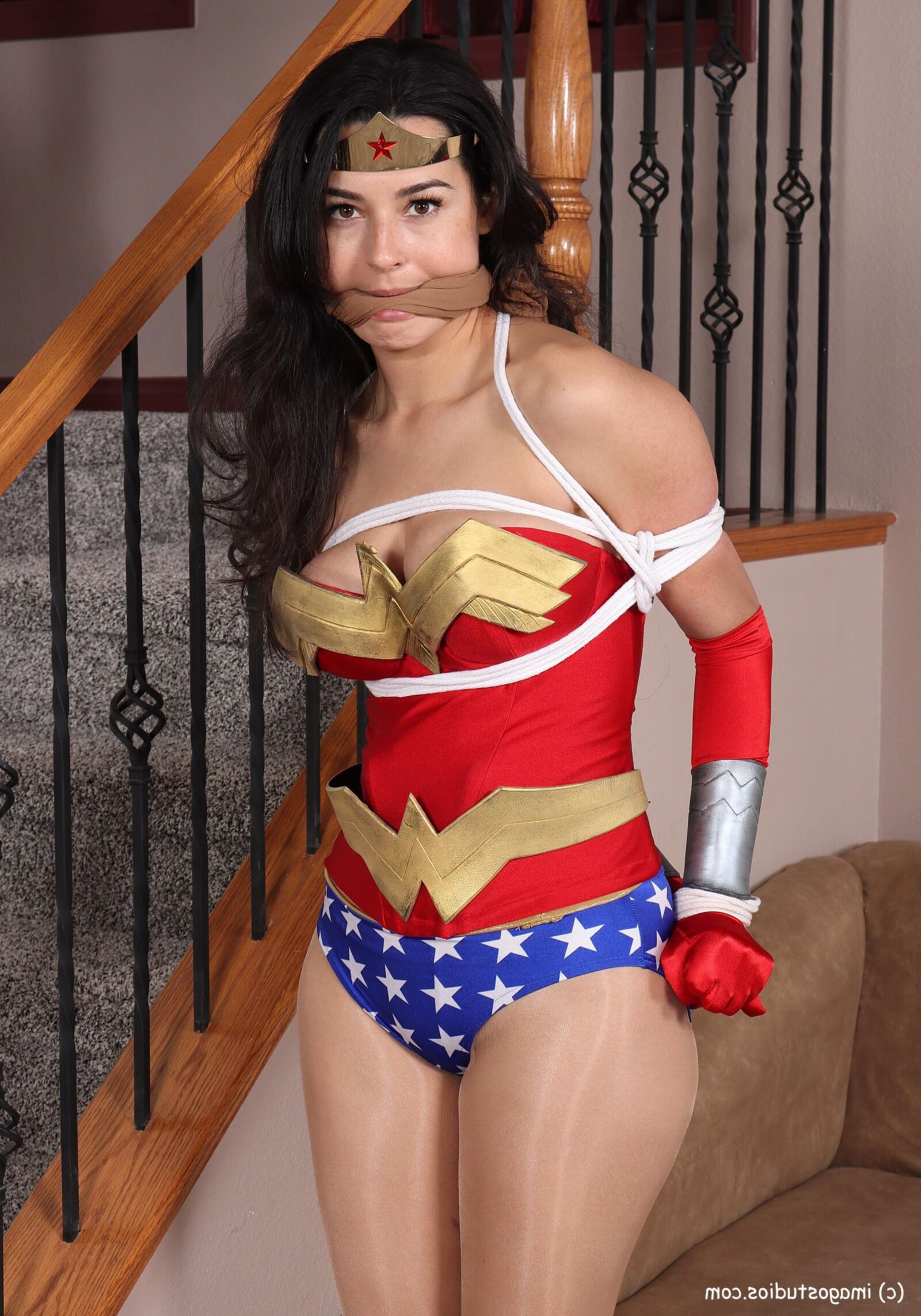 Wonder Woman Bondage Cosplay