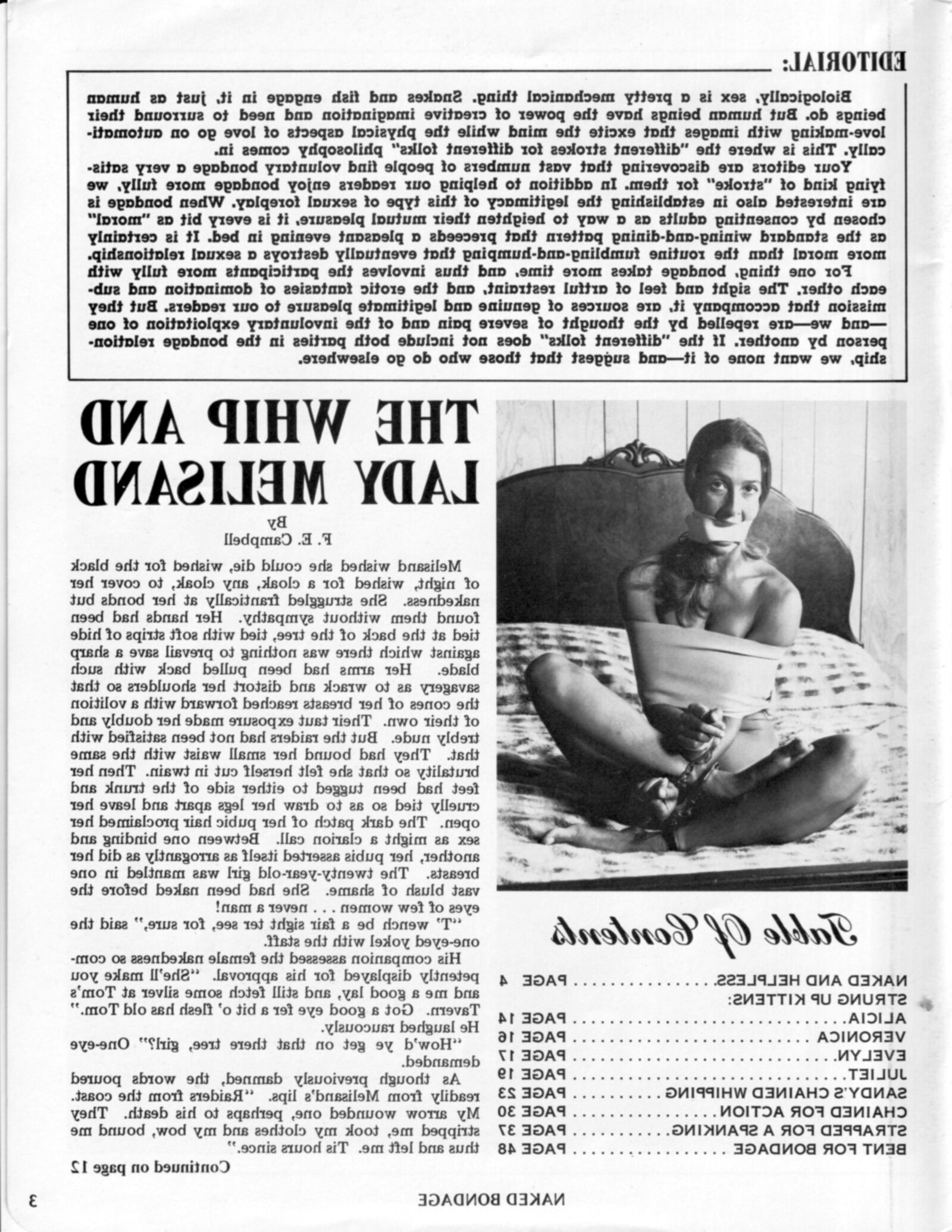 Magazine de bondage vintage Naked Bondage