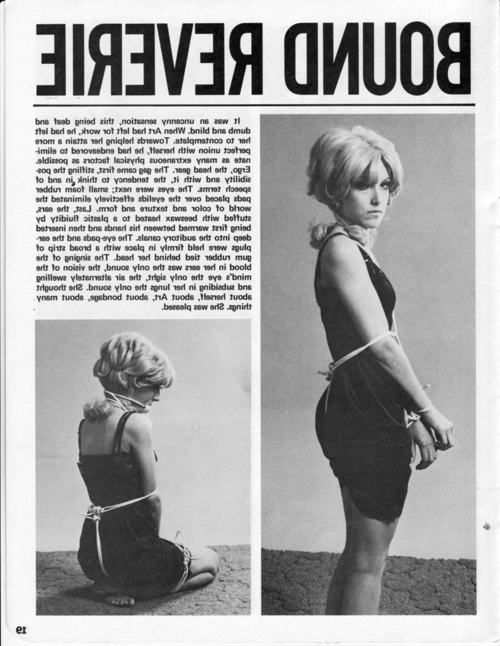 Vintage Bondage Magazine Cinch, частично