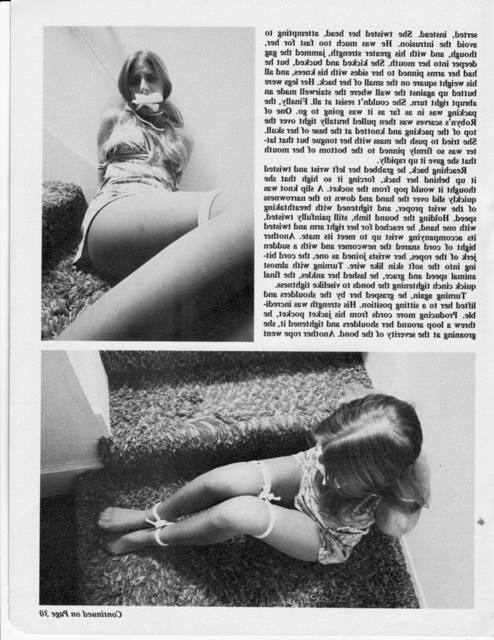 Vintage Bondage Magazine Cinch, частично