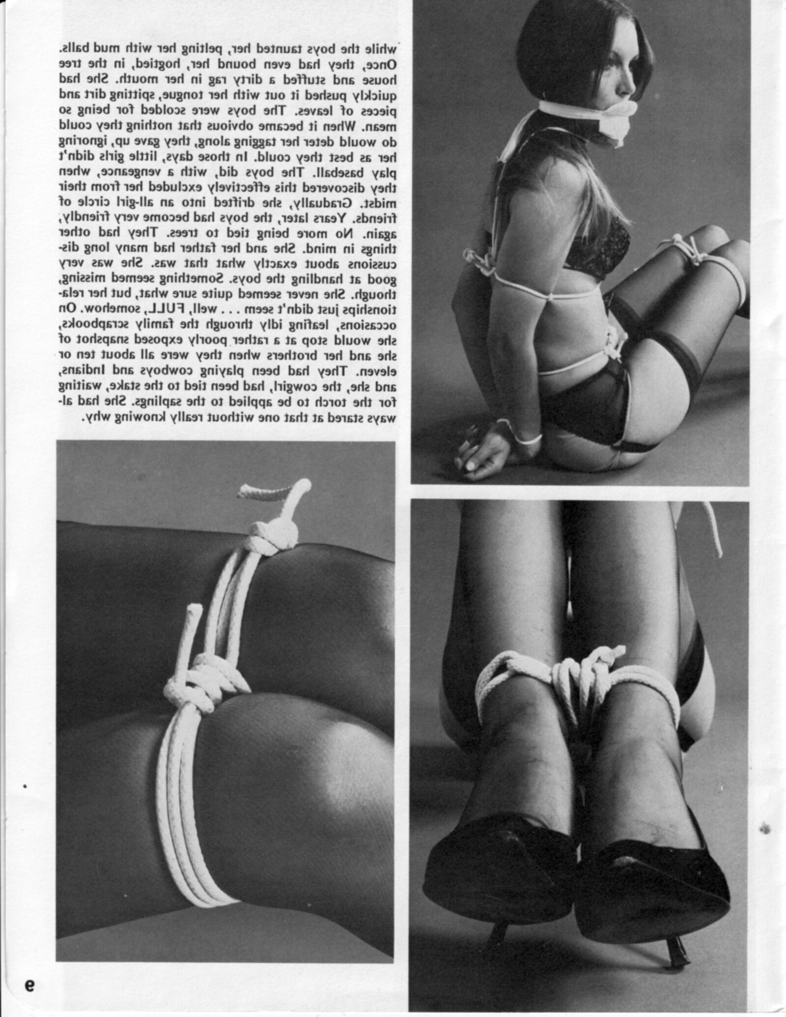 Vintage Bondage Magazine Cinch, частично