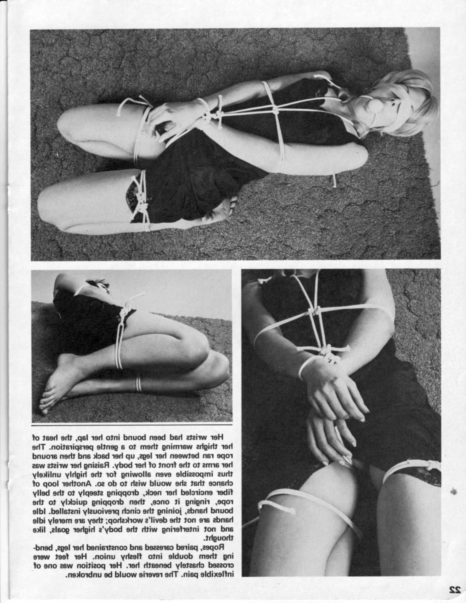Vintage Bondage Magazine Cinch, частично