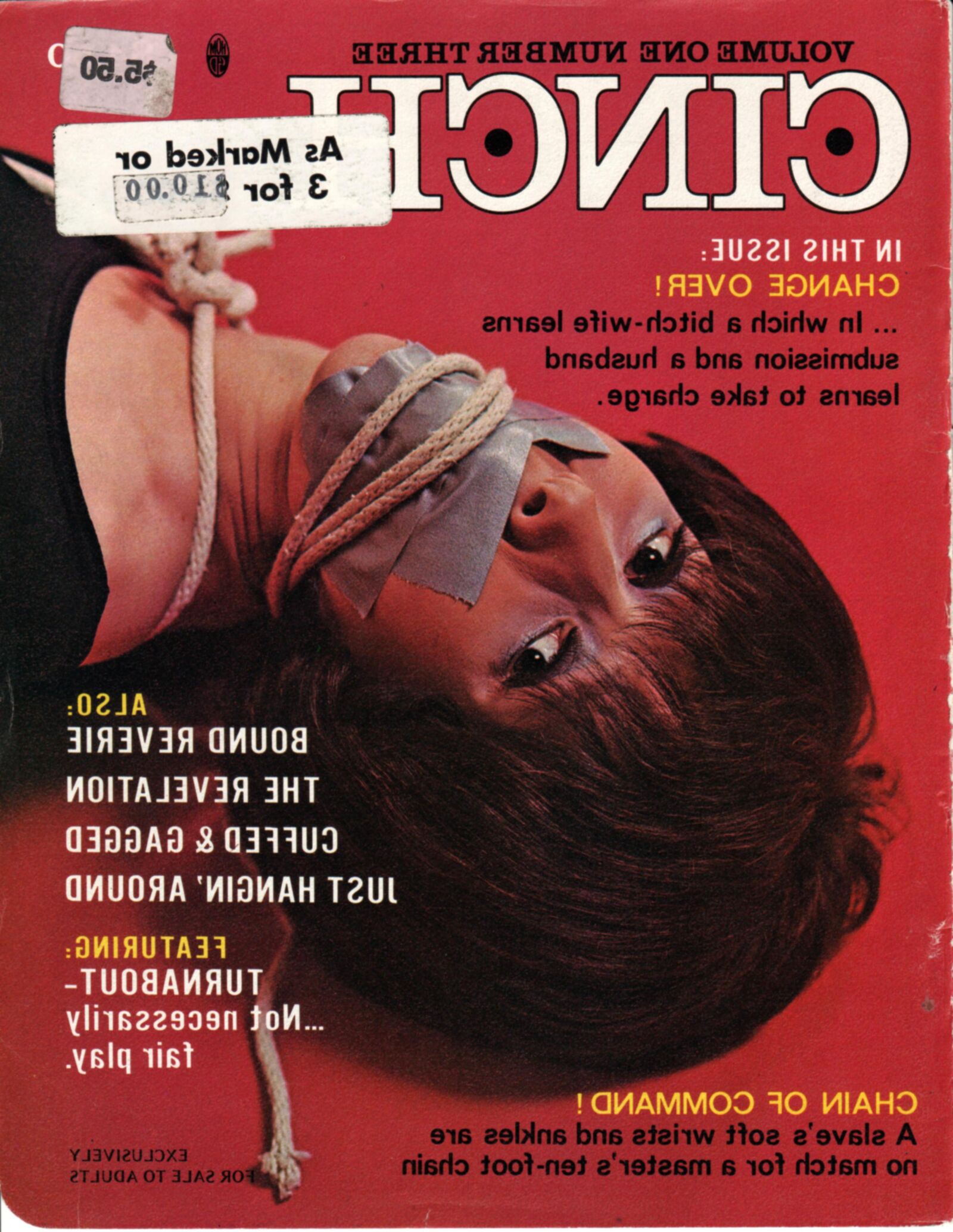 Vintage Bondage Magazine Cinch, частично
