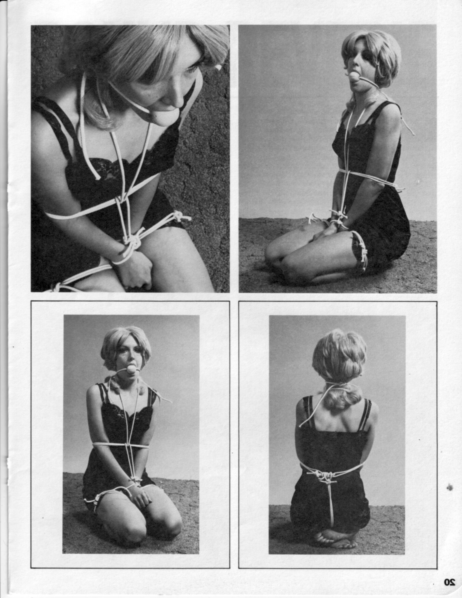 Vintage Bondage Magazine Cinch, частично