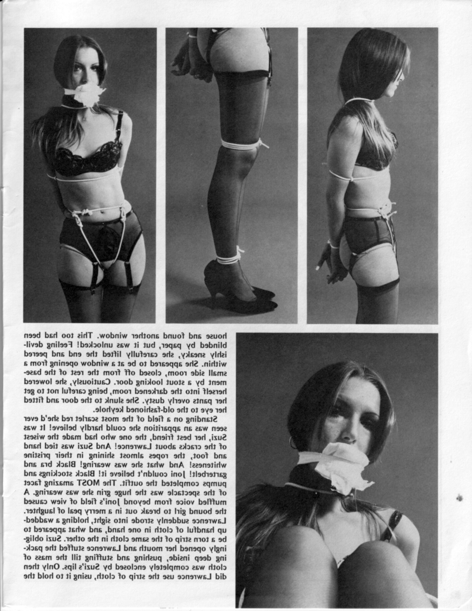 Vintage Bondage Magazine Cinch, частично