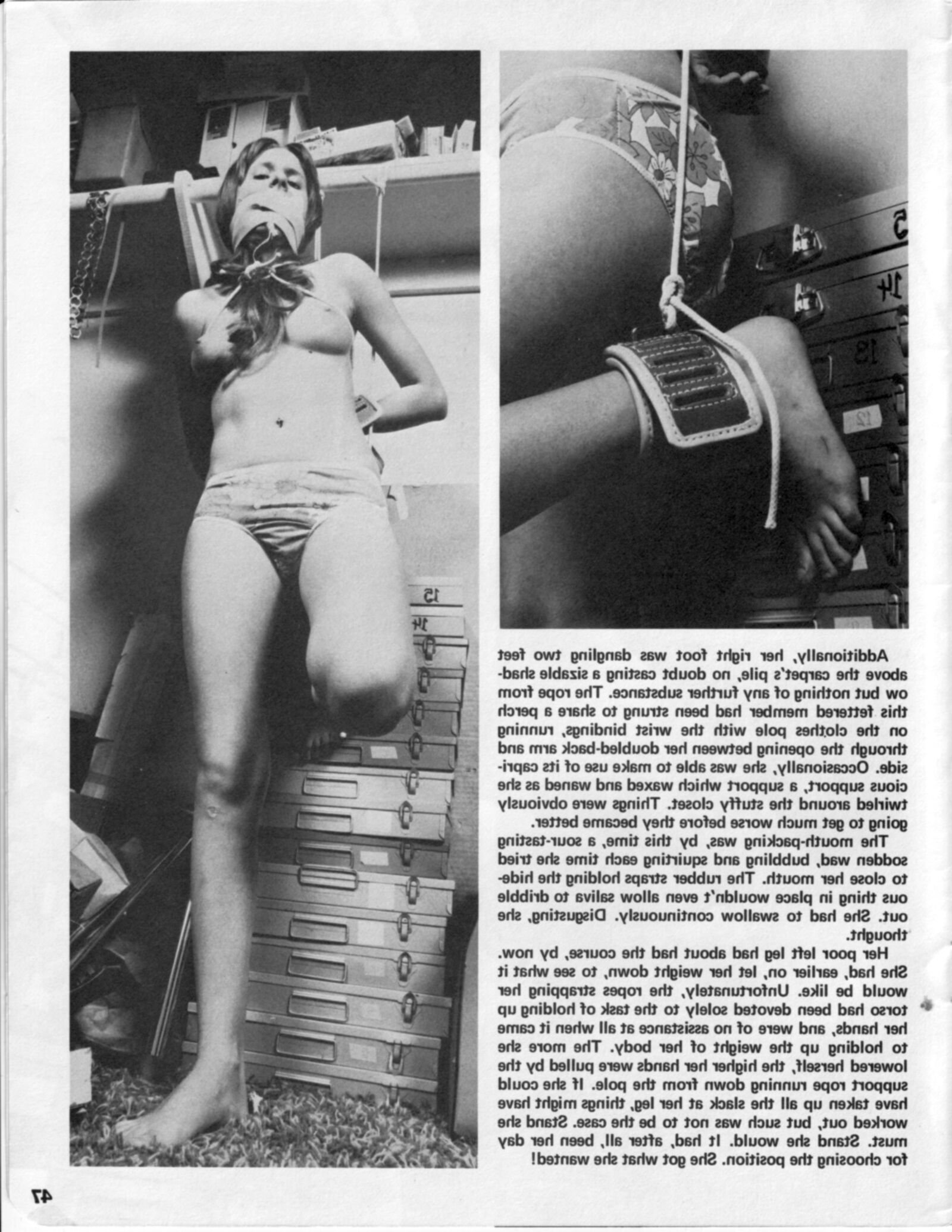 Vintage Bondage Magazine Cinch, частично