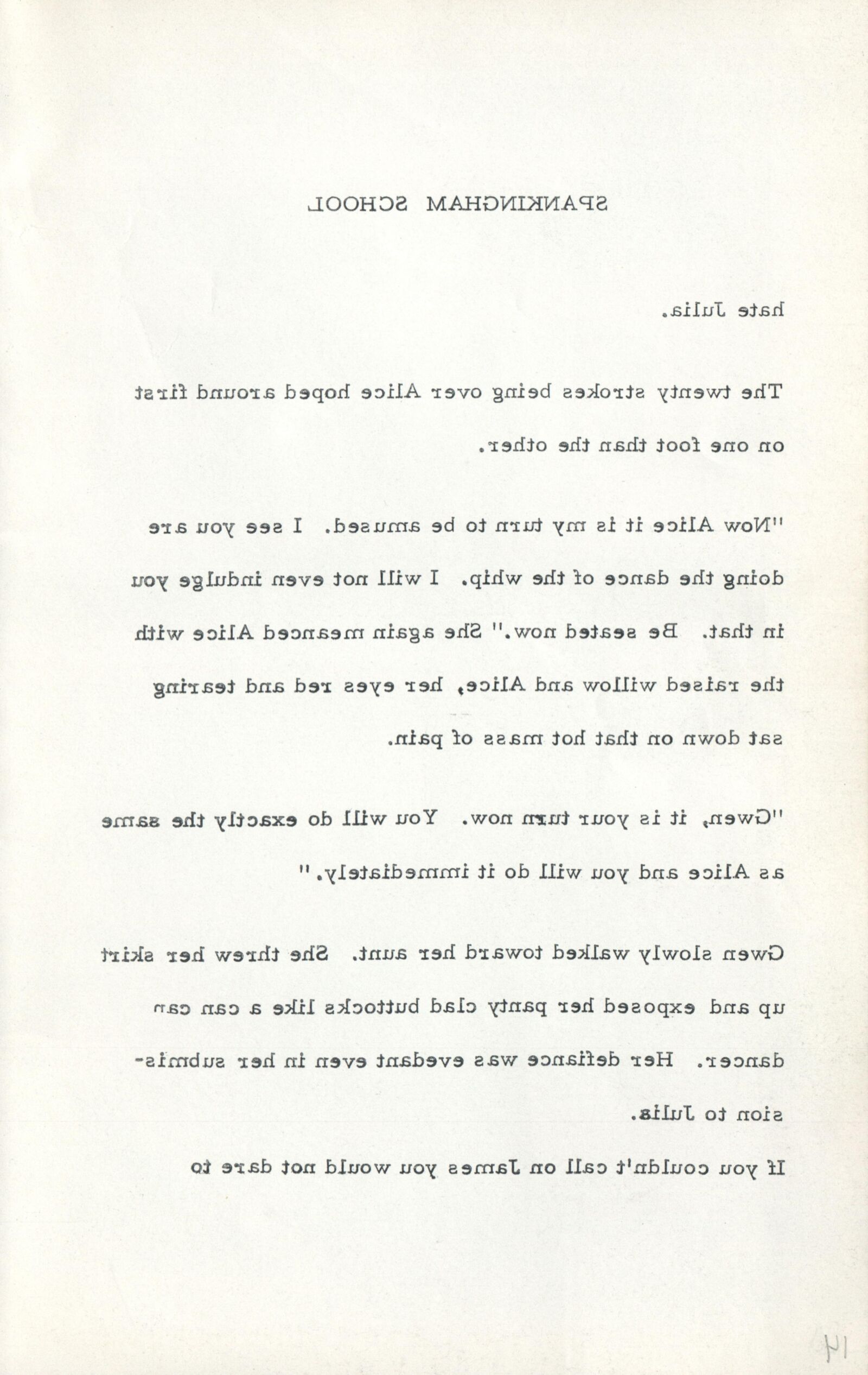 Vintage English Spanking Book