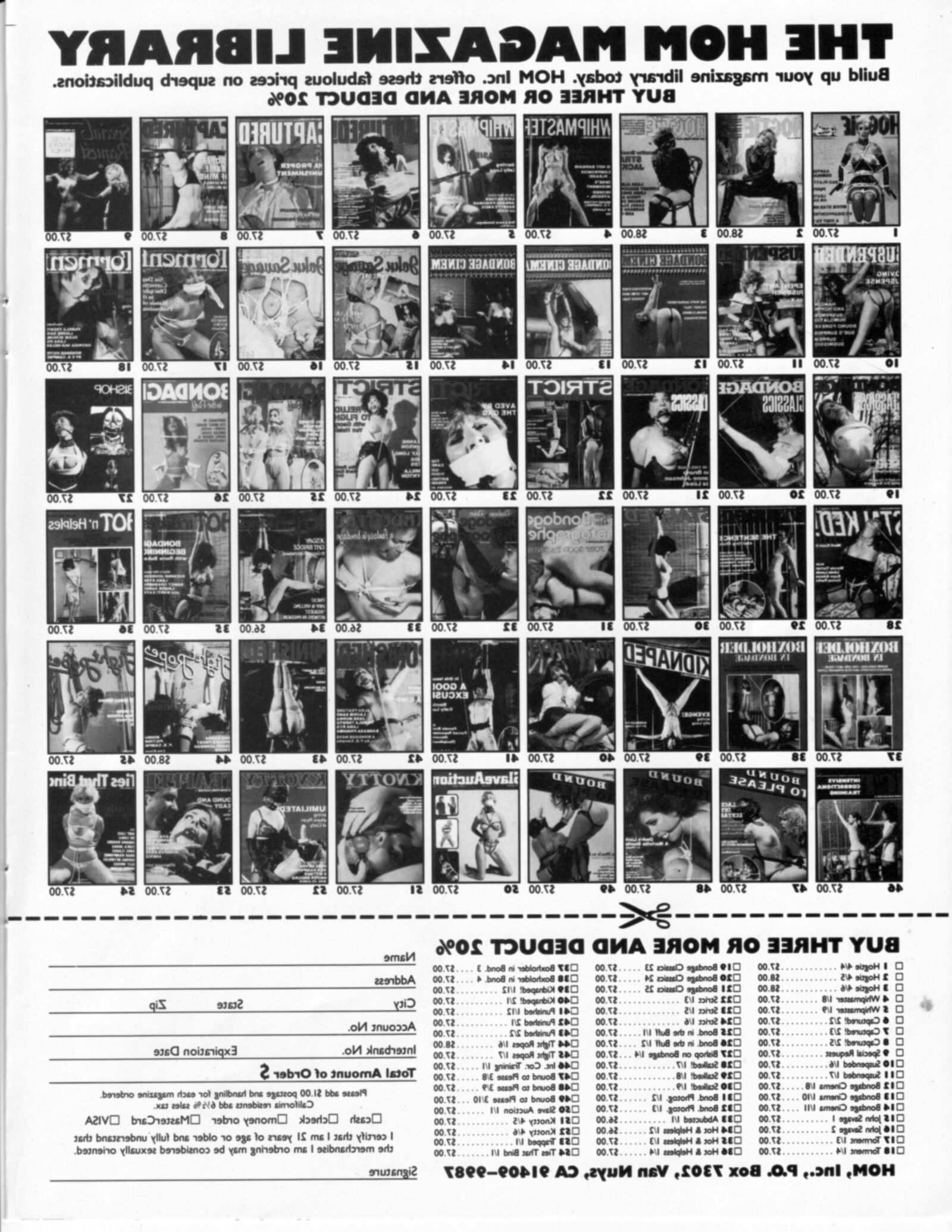 Vintage bondage magazine Bondage in the Buff 
