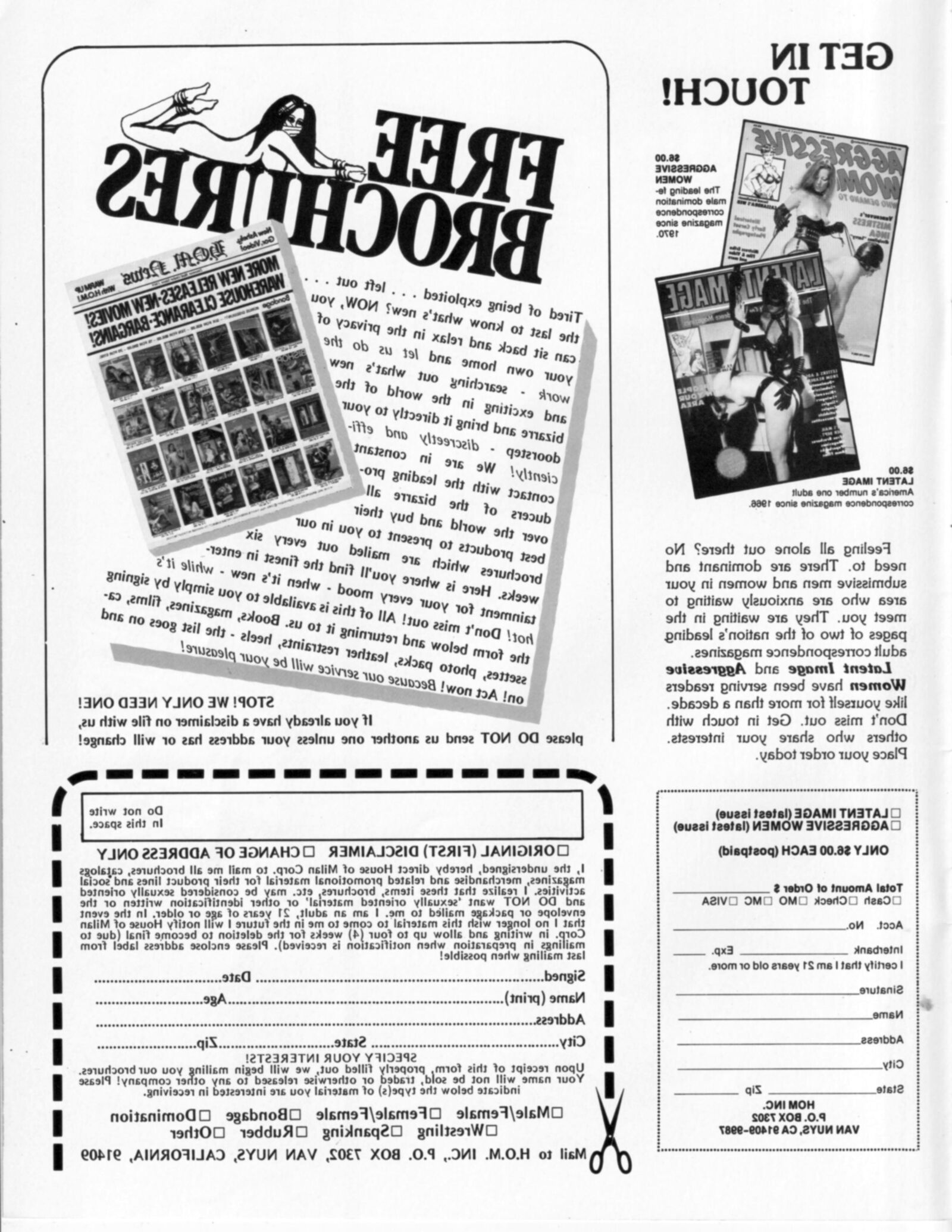 Vintage bondage magazine Bondage in the Buff 
