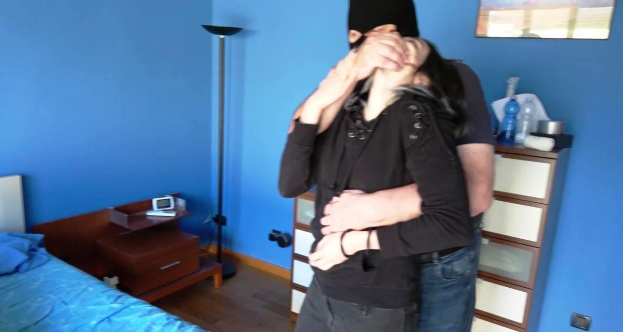 Masked man in your home