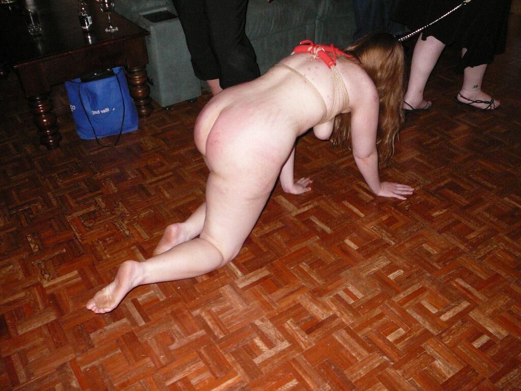 Bondage Udders with a Leash 