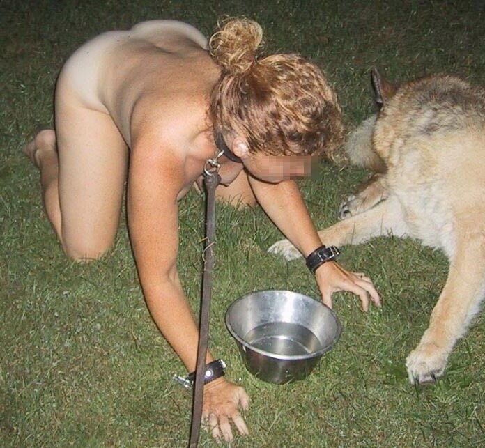 Bondage Udders with a Leash 