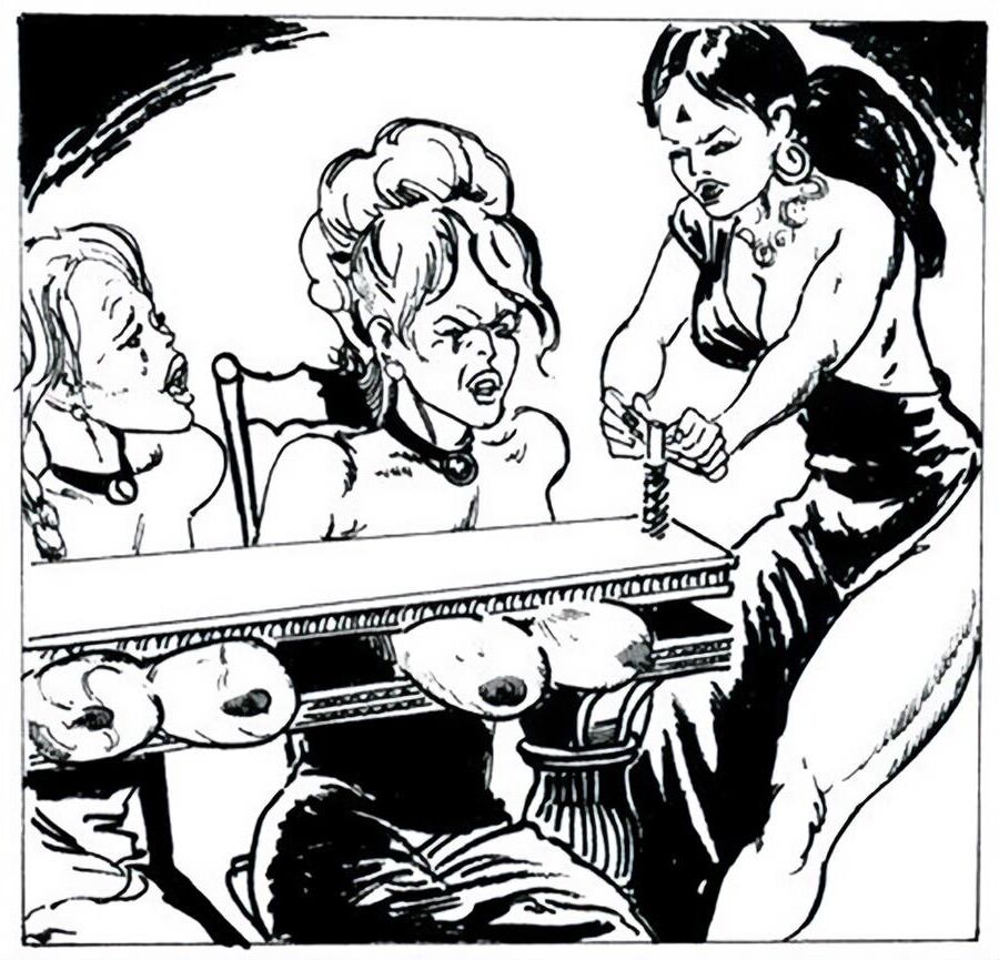 Tit crushing bondage comic images (cleaned up) 
