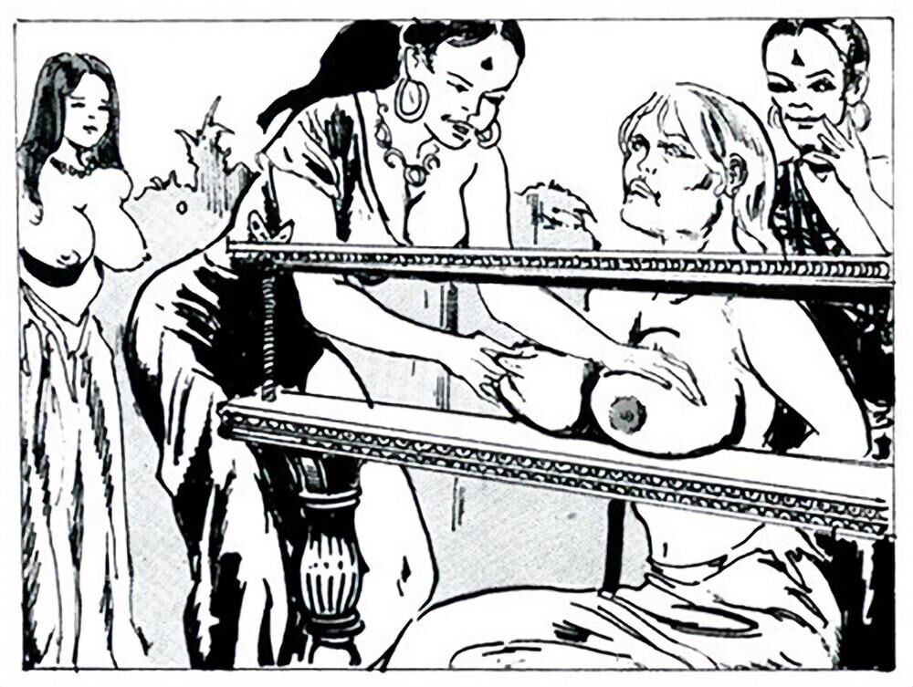 Tit crushing bondage comic images (cleaned up) 