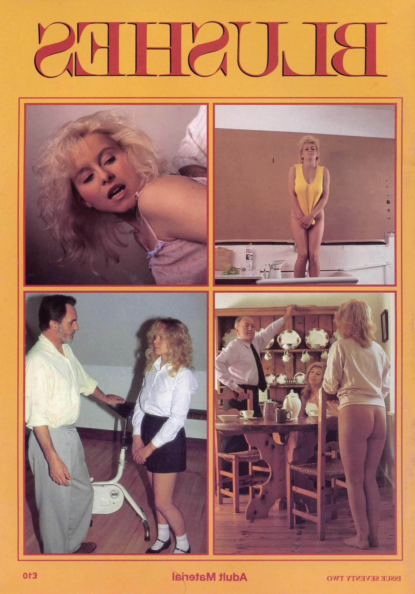 Retro Spanking Jane, da Blushes, não pobre Jane em uma bicicleta