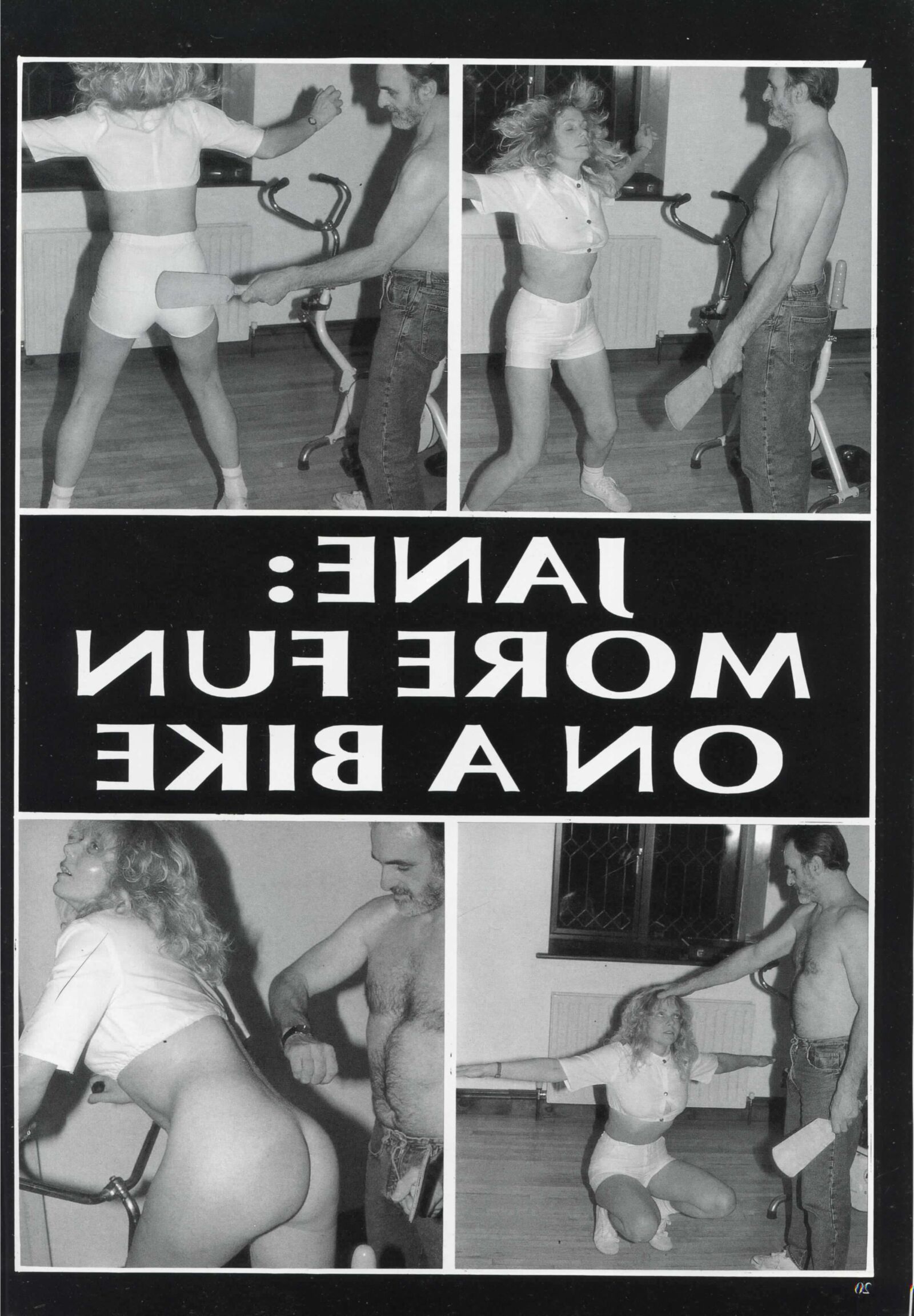 Retro Spanking Jane, da Blushes, não é mais divertido em uma bicicleta