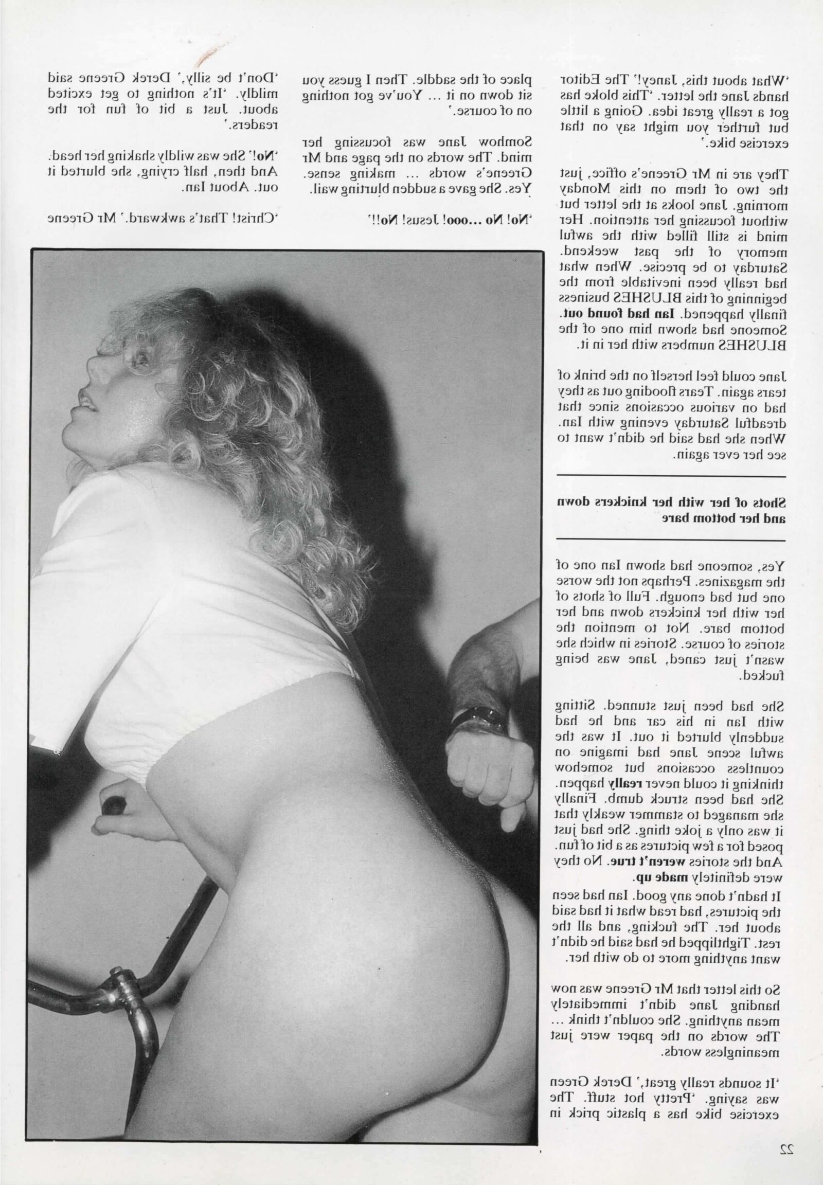 Retro Spanking Jane, da Blushes, não é mais divertido em uma bicicleta