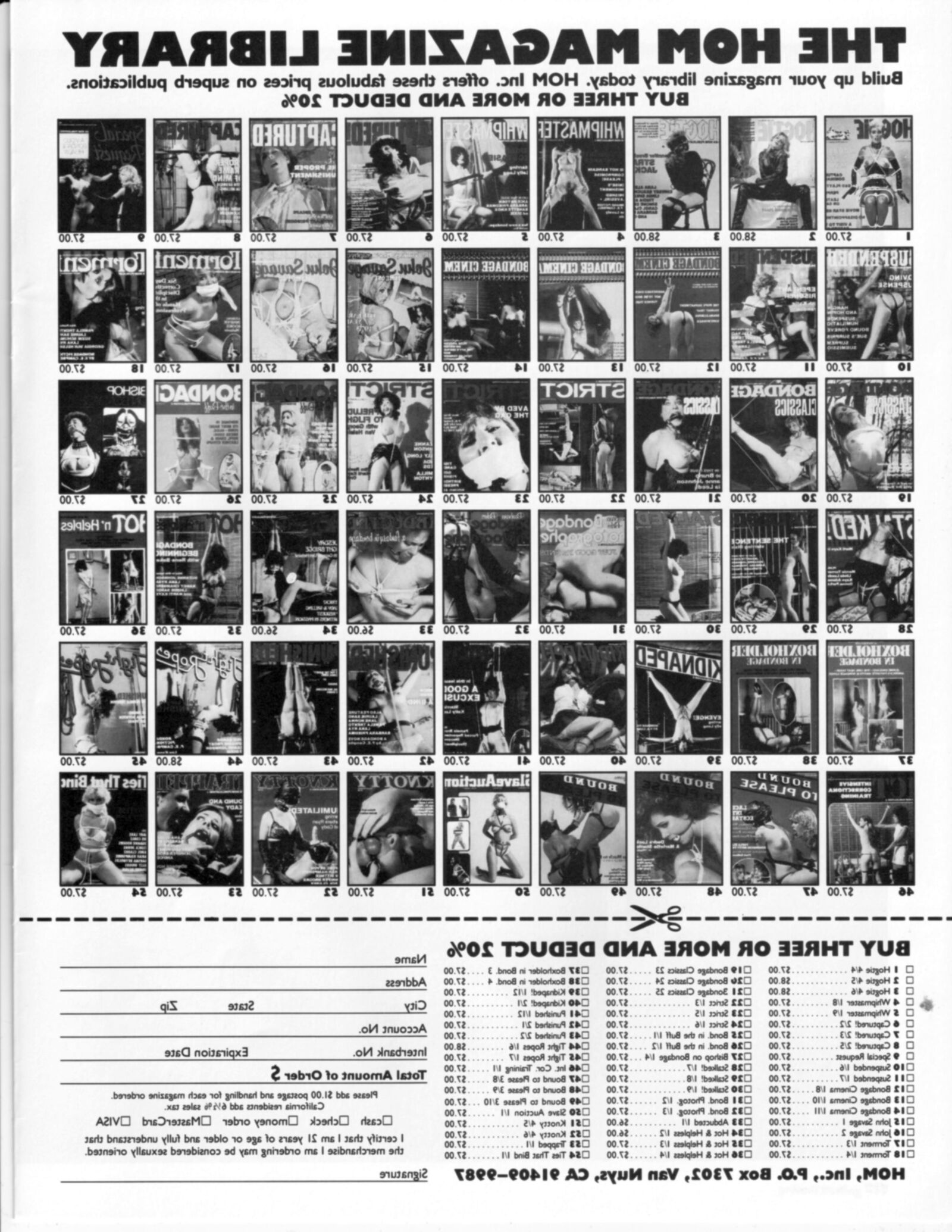 Revista vintage bondage agora, querida