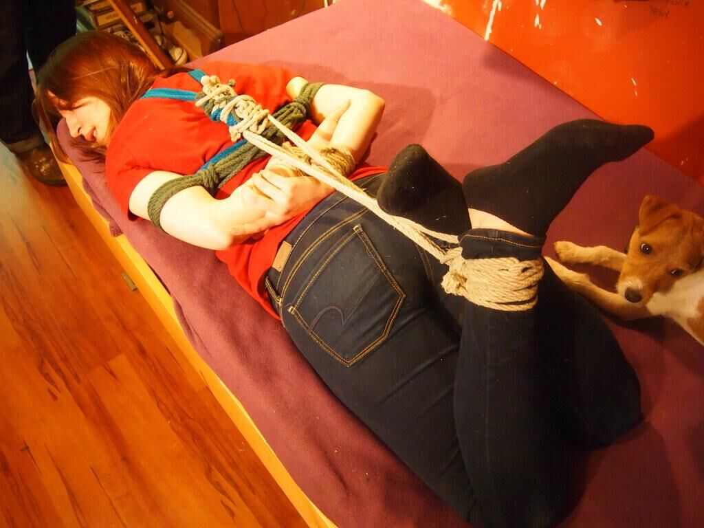 Garotas bonitas Hogtied