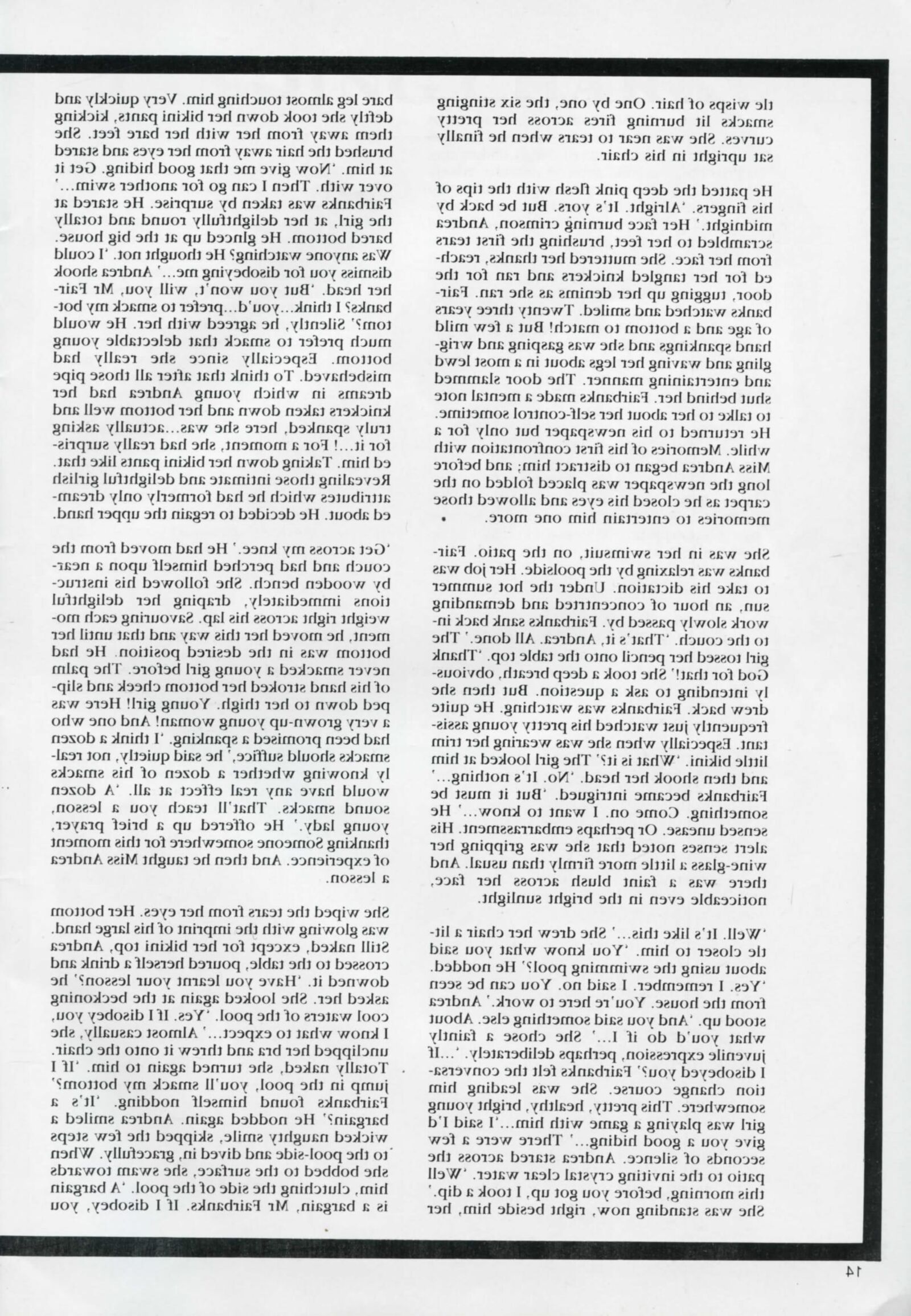 Retro Spanking Blushes Supplement issue complete