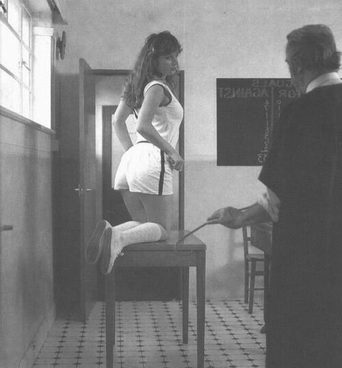 Retro Spanking pages from Uniform Girls bumper edition
