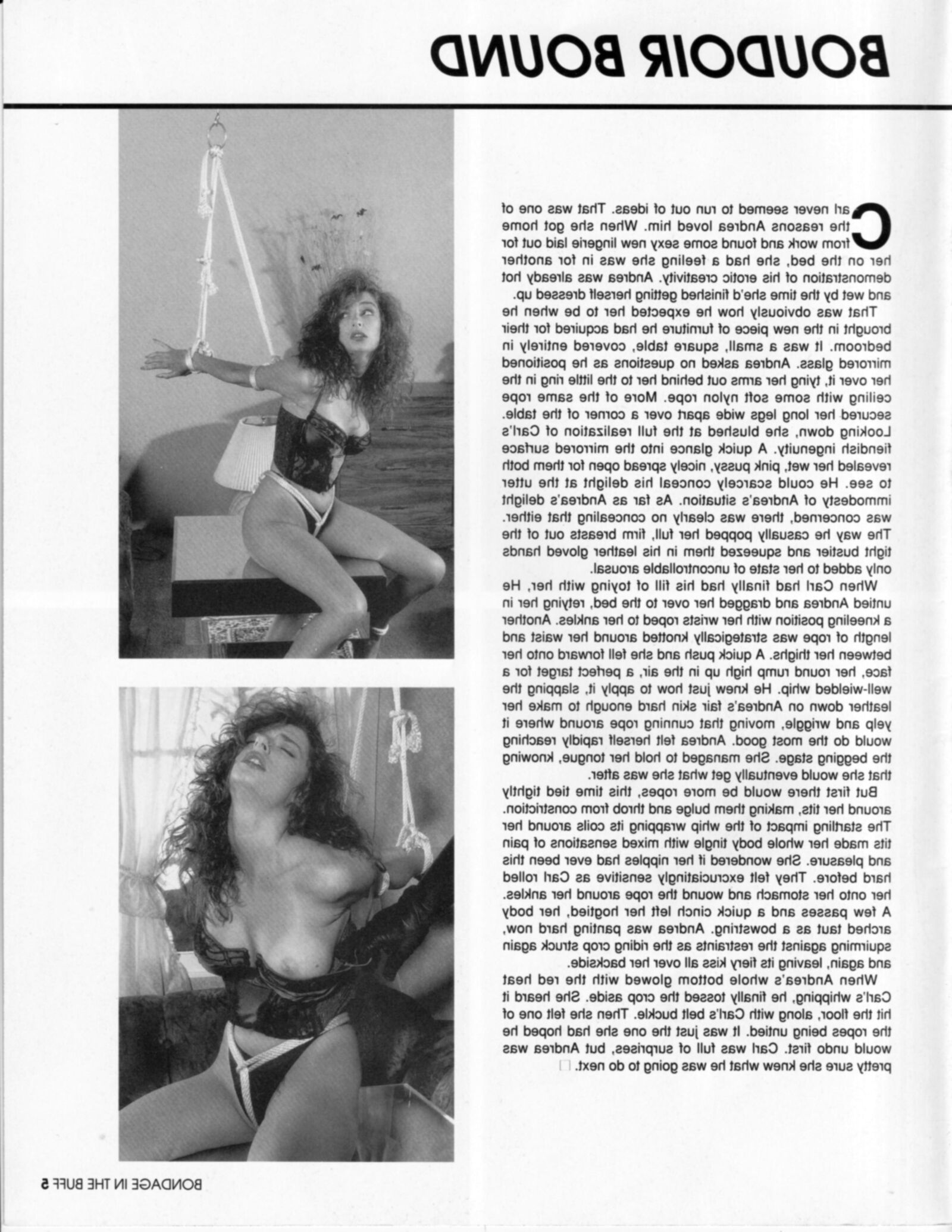 Винтажный рабство в журнале Bondage в баффе