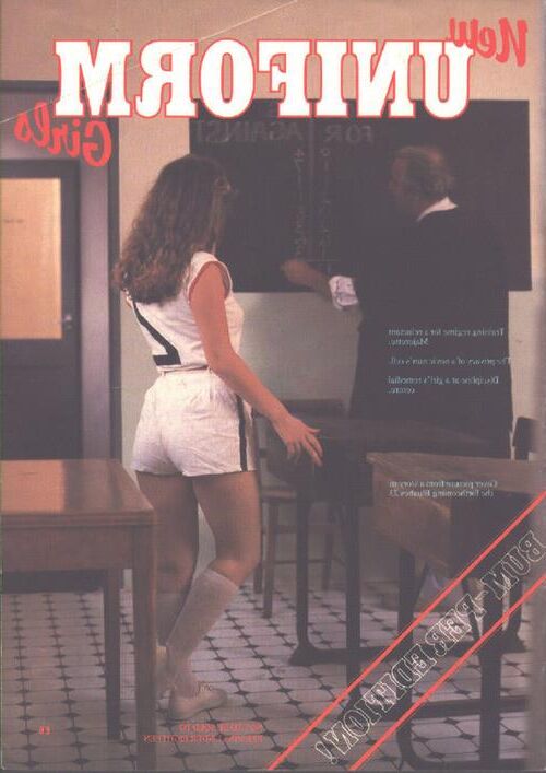 Retro Spanking pages from Uniform Girls bumper edition