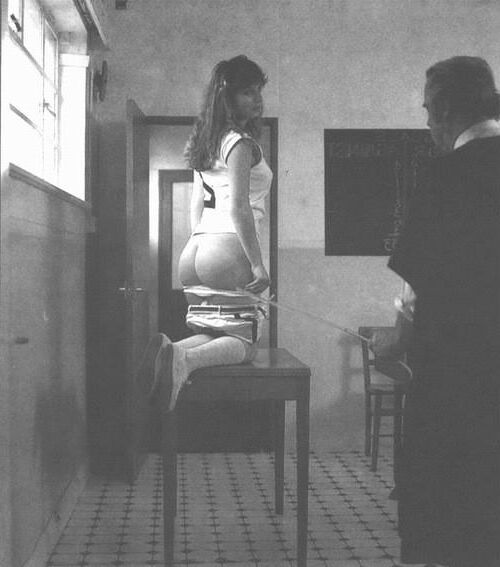 Retro Spanking pages from Uniform Girls bumper edition