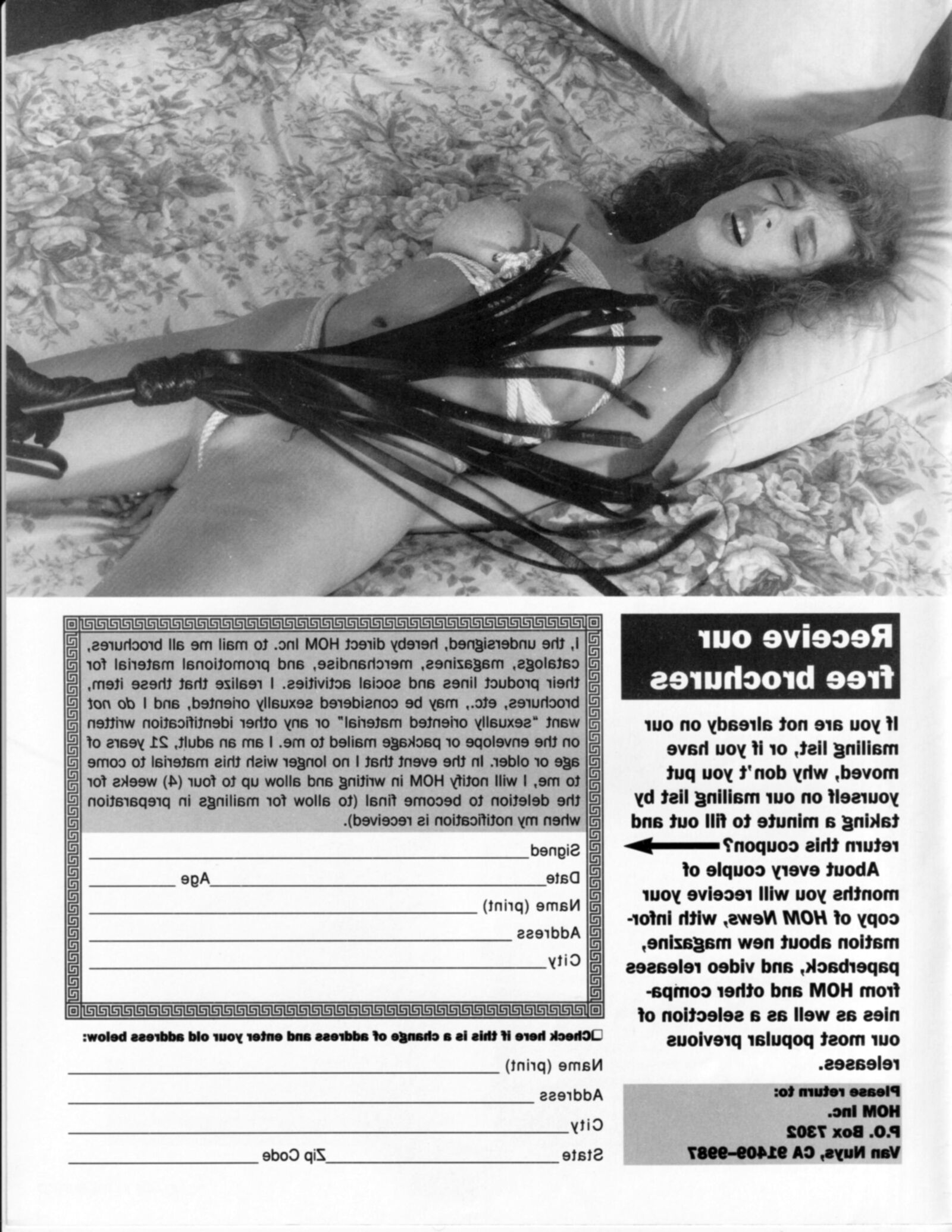 Винтажный рабство в журнале Bondage в баффе