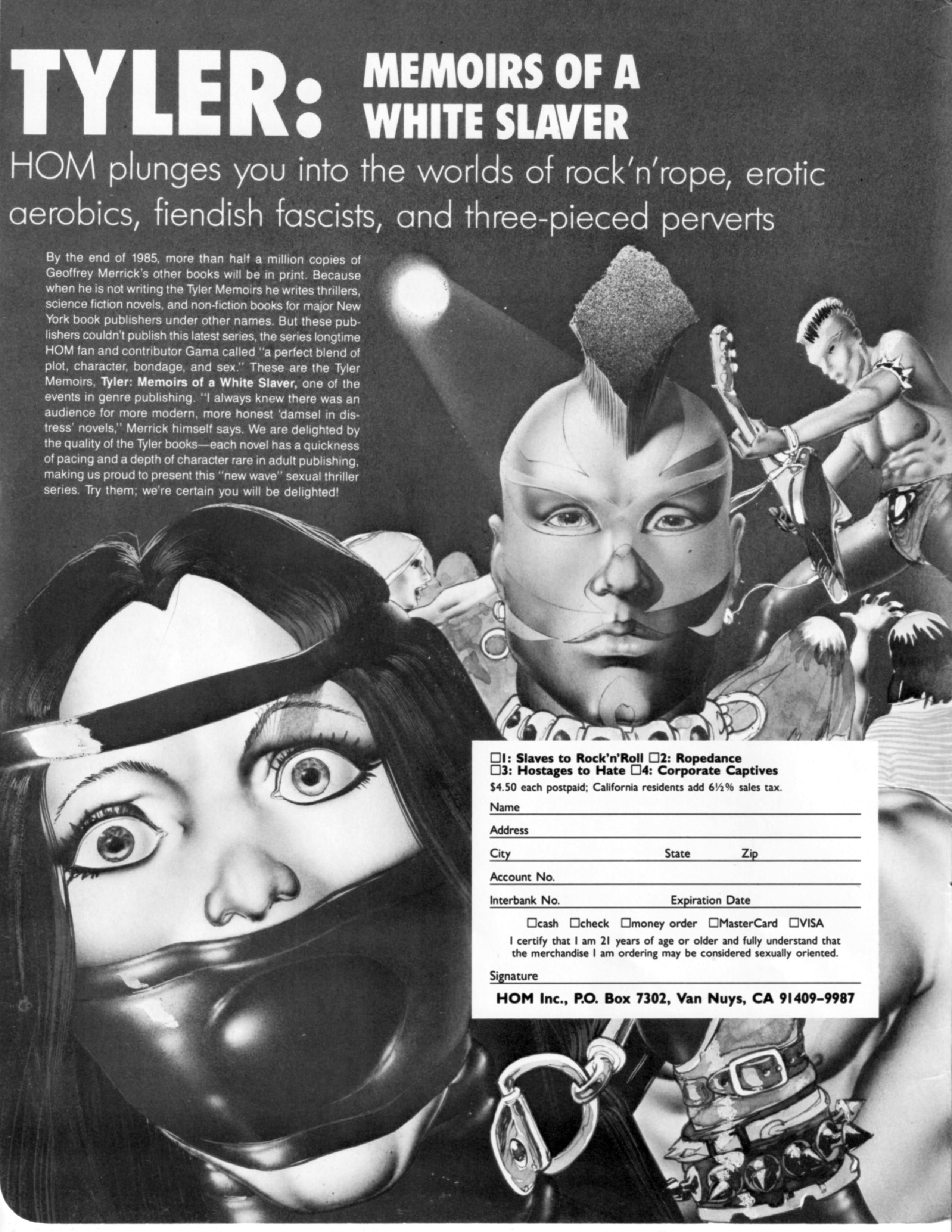 Vintage bondage magazine Kidnap, The Tyler Files 