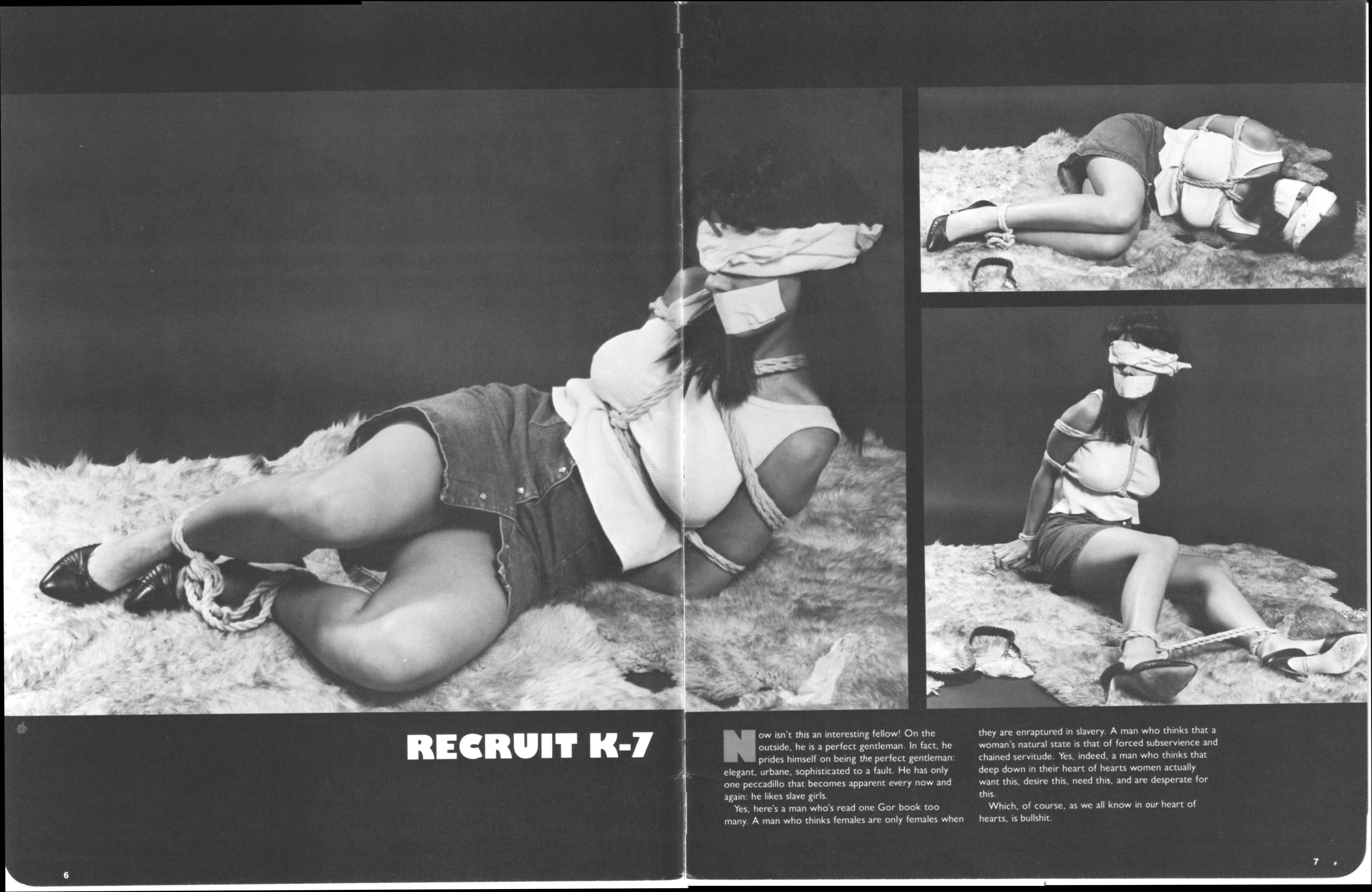 Vintage bondage magazine Kidnap, The Tyler Files 