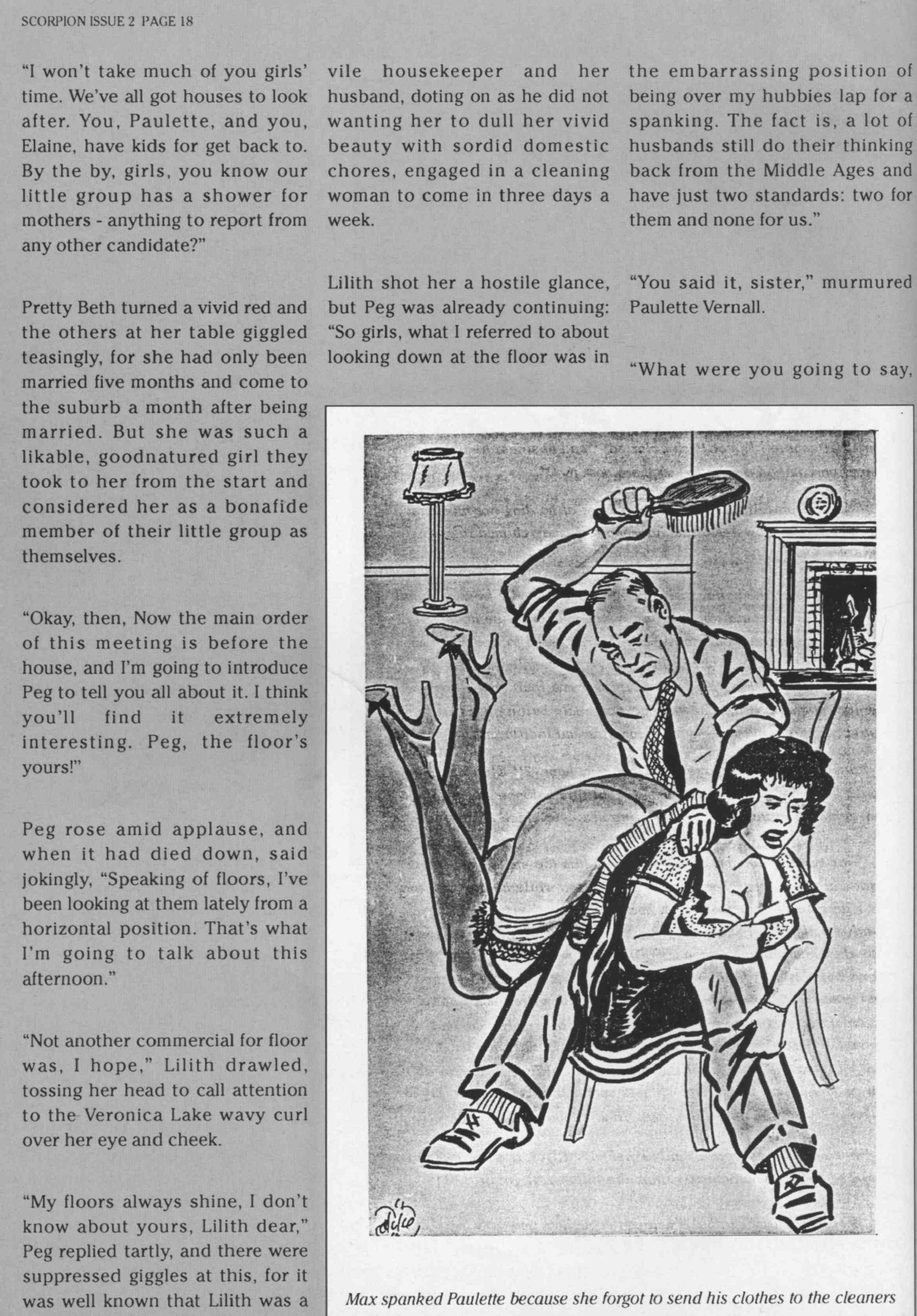 Retro Spanking Scorpion Domesti c subjugation (text story only)