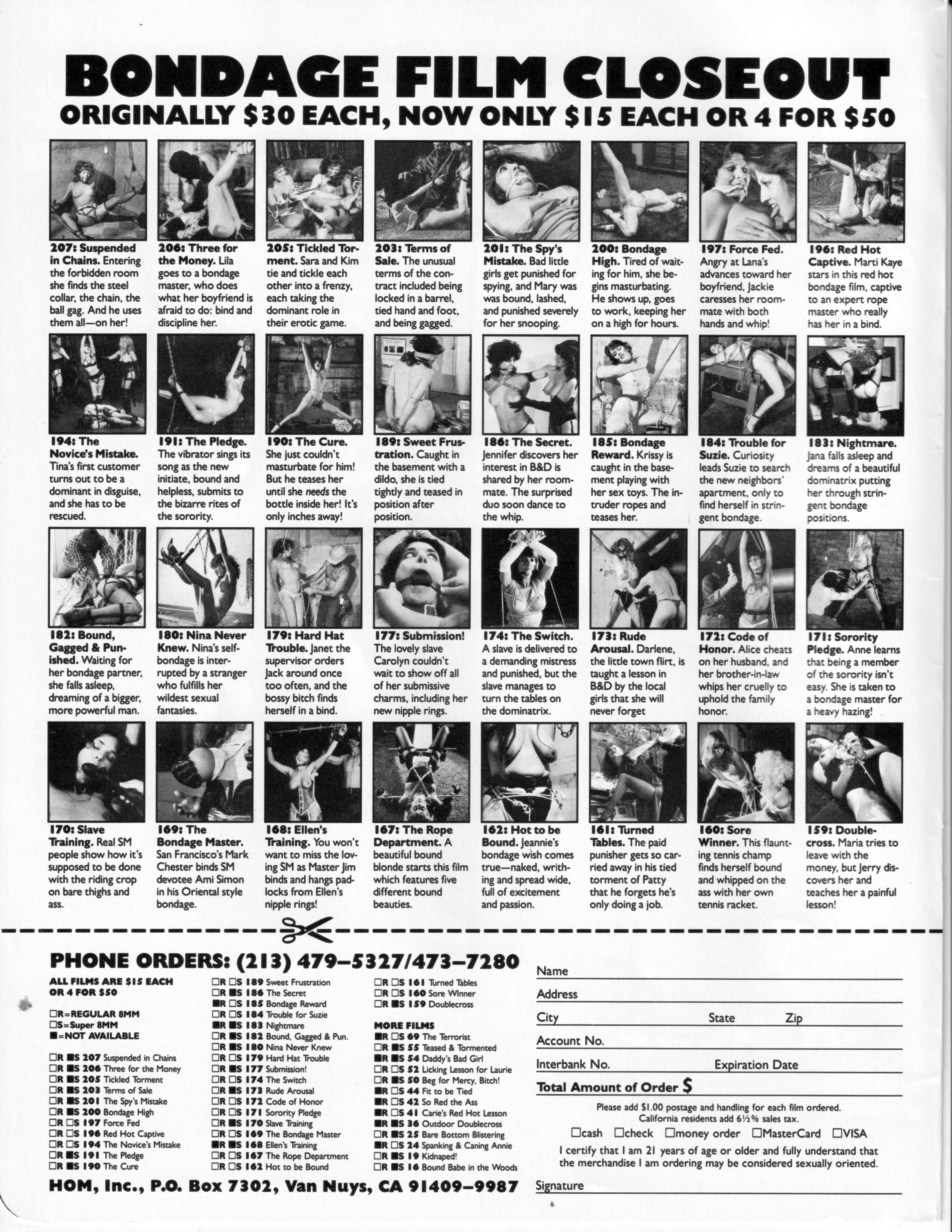 Vintage bondage magazine Kidnap, The Tyler Files 